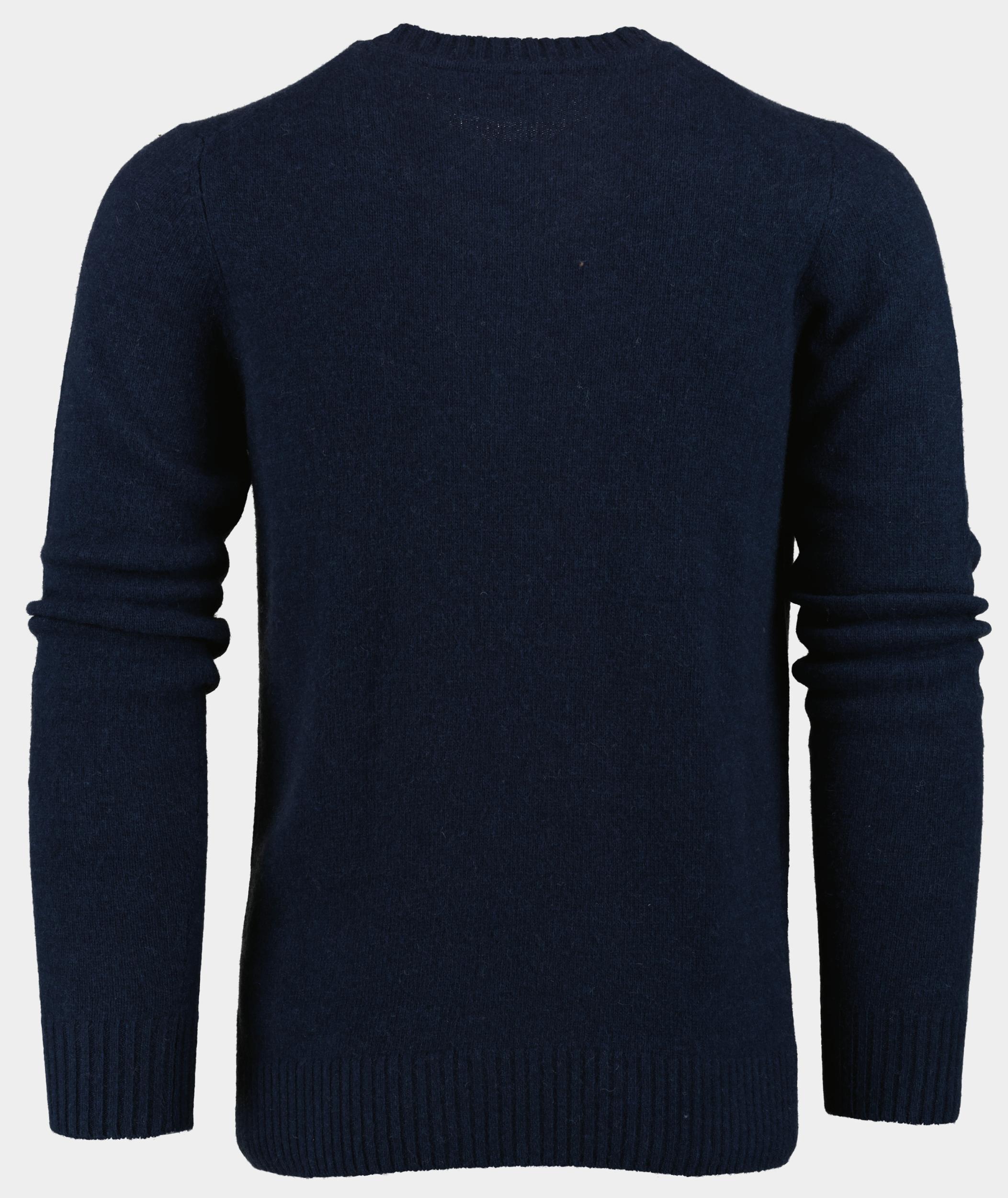 Bos Pullover Blauw Lambswool O-neck 1150224/303