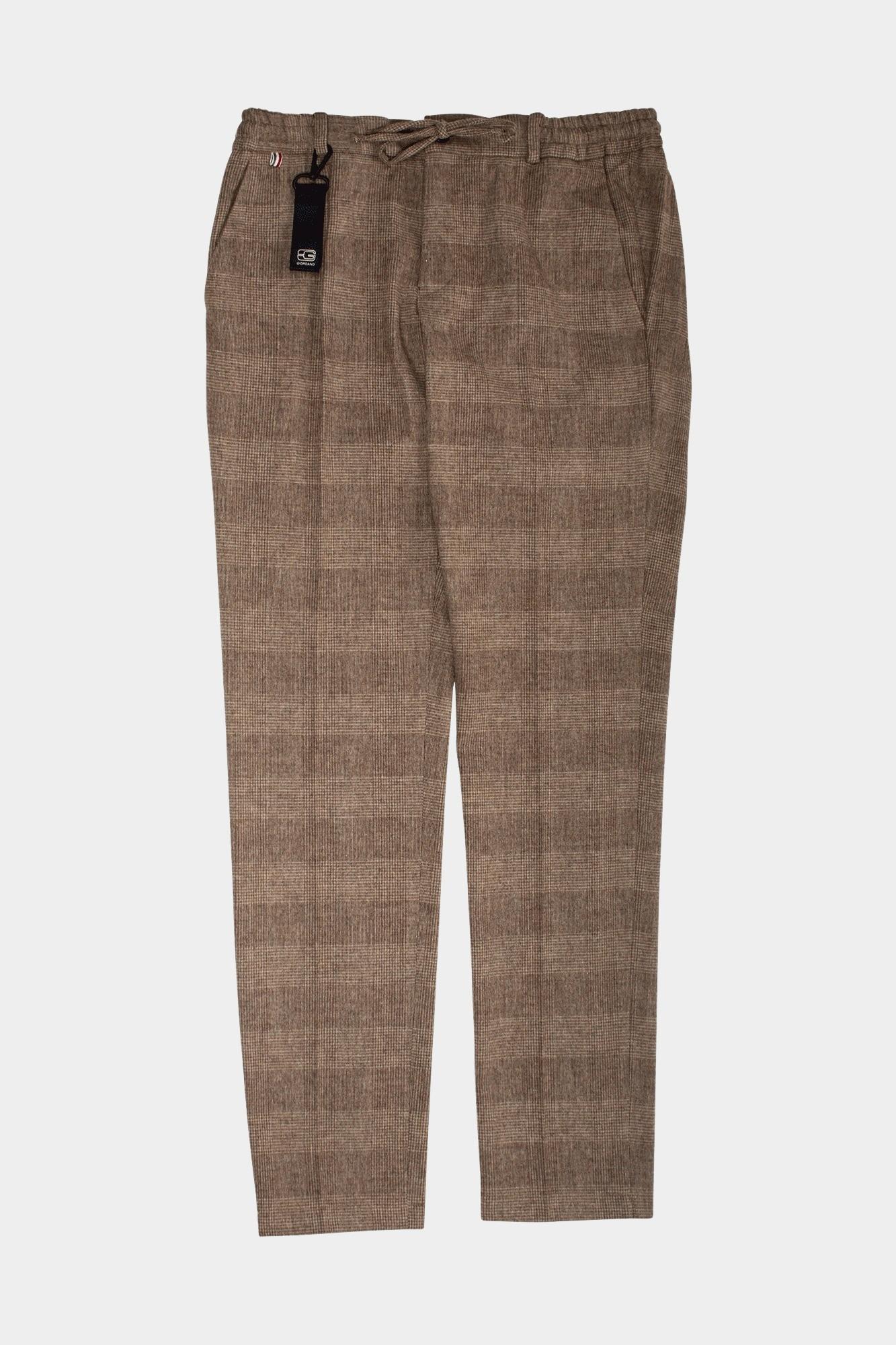 Giordano Chino Wit Ostuni Pants Wool Check Strec 421606L/81