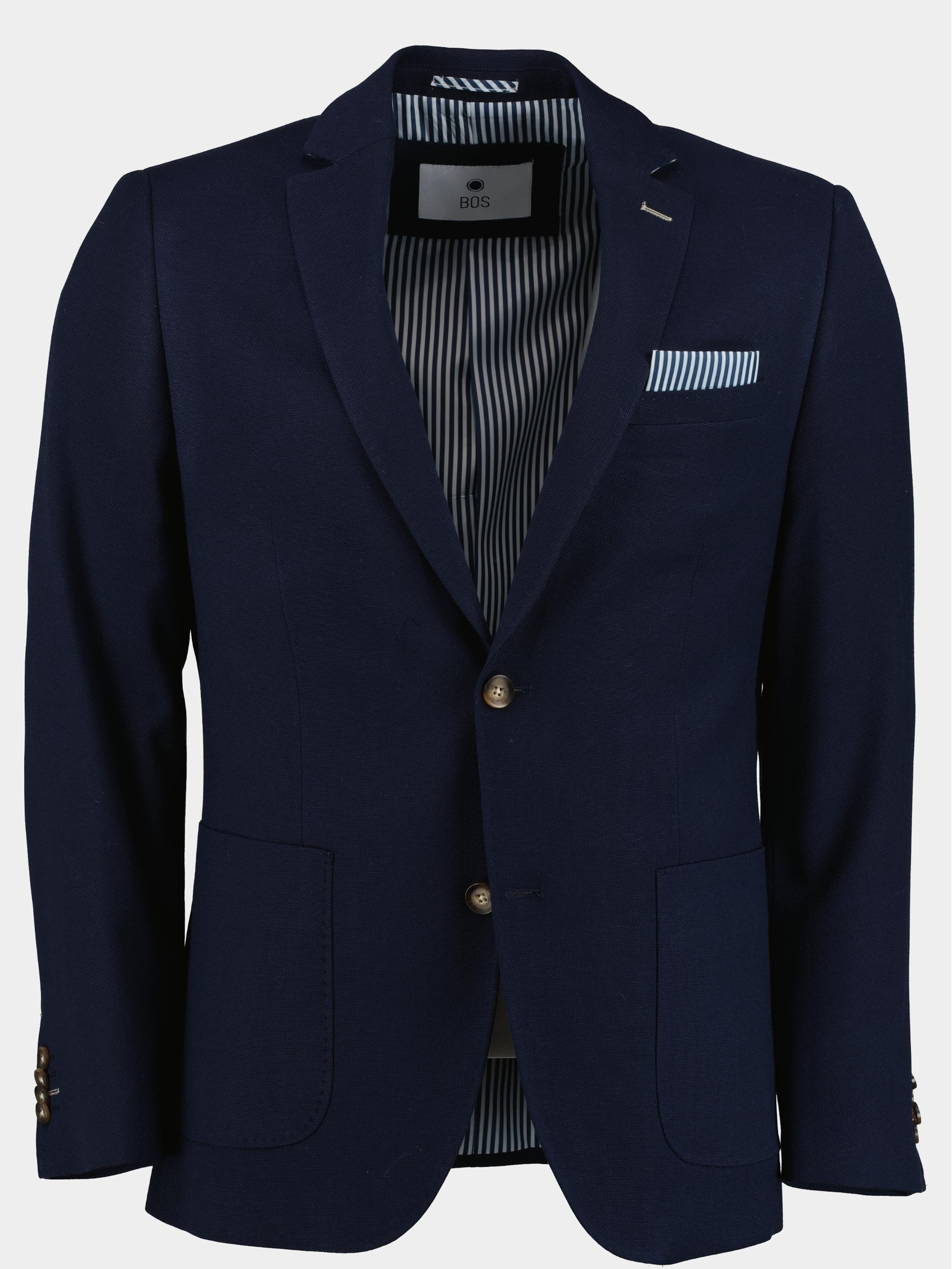 Bos Colbert Blauw D7,5 Leek Jacket 233037LE38BO/290 navy