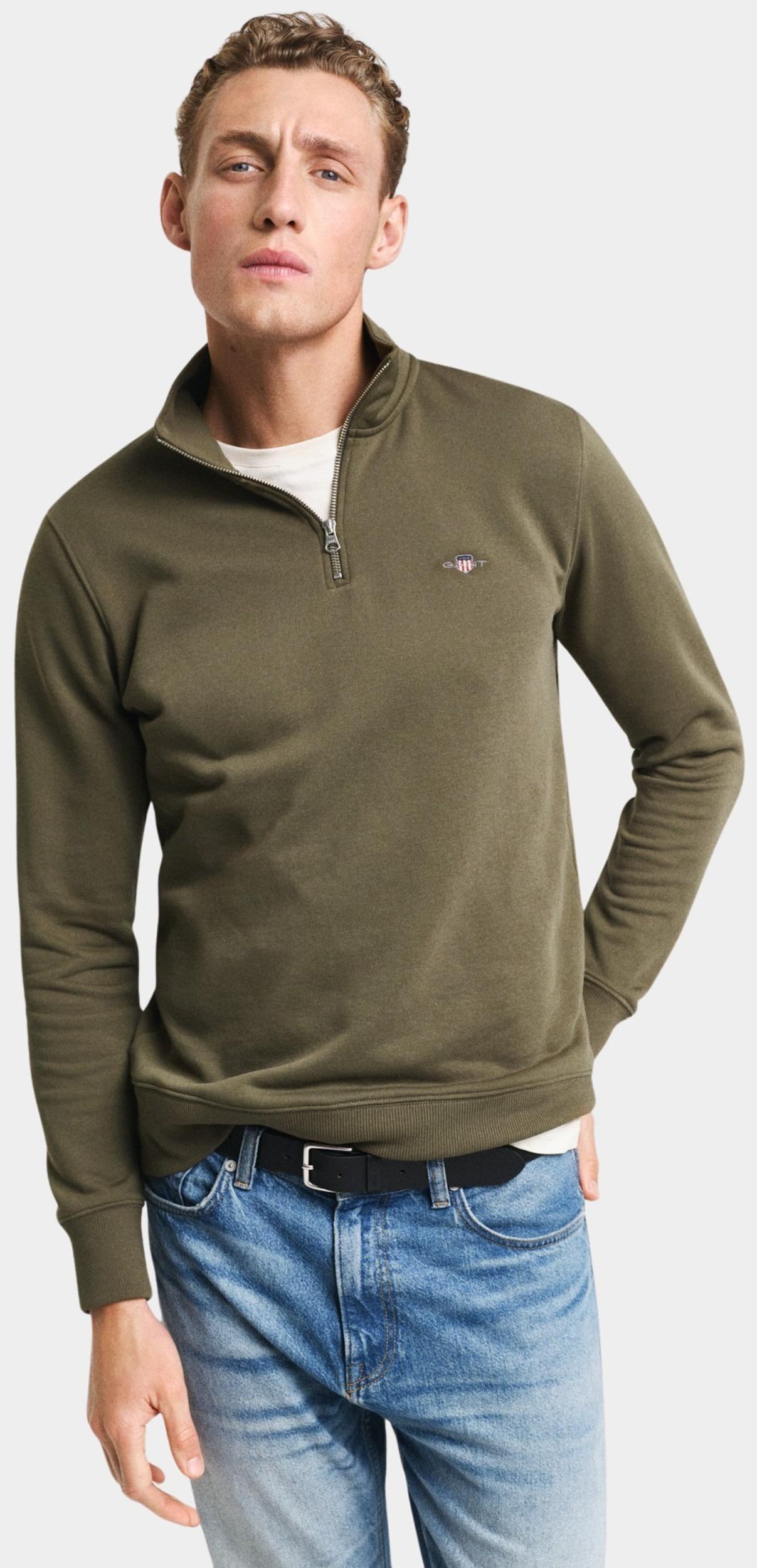 Gant Half Zip Groen REG SHIELD HALF ZIP SWEAT 2008005/301