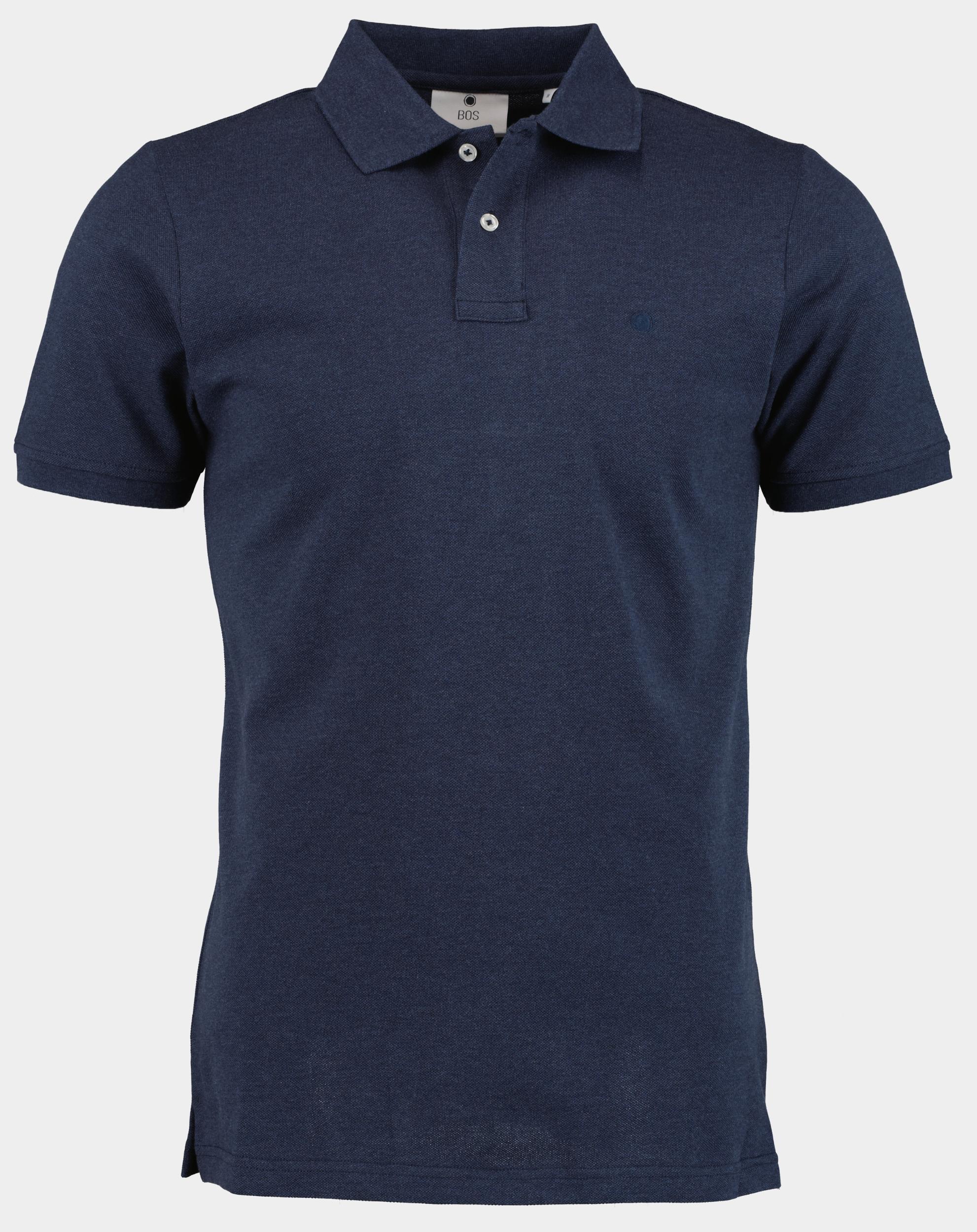 Bos Polo korte mouw Blauw Fang Polo Pique 24108FA63BO/290 navy