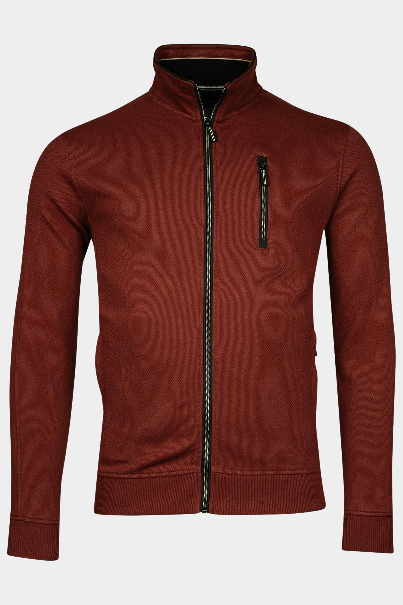 Baileys Vest Rood Sweat Cardigan Zip 422295/36