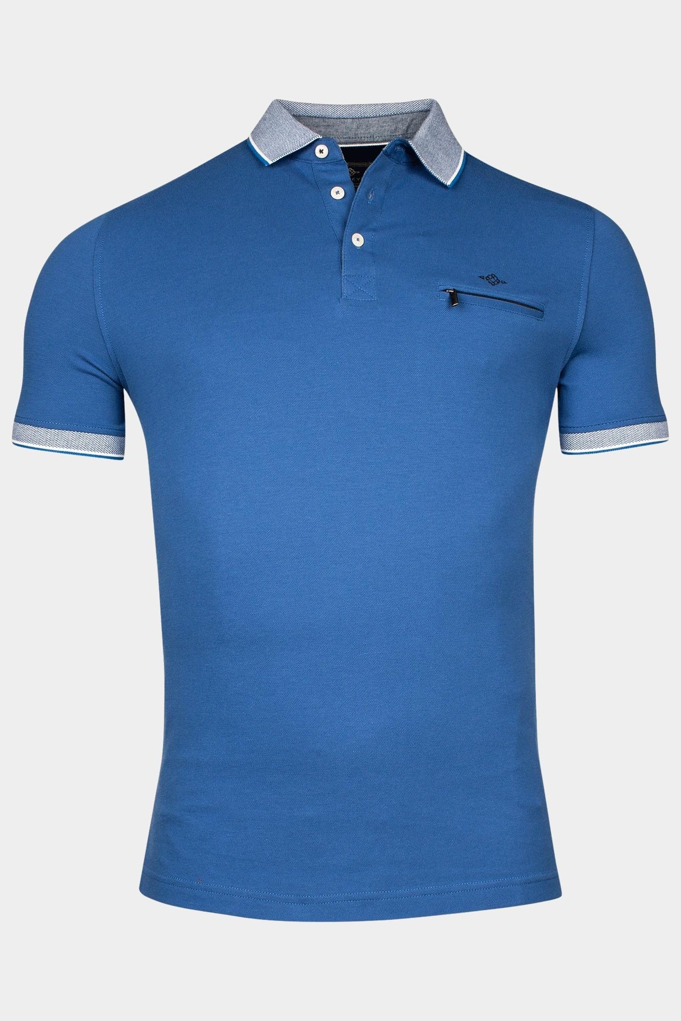 Baileys Polo korte mouw Blauw Poloshirt Pique 415288/65