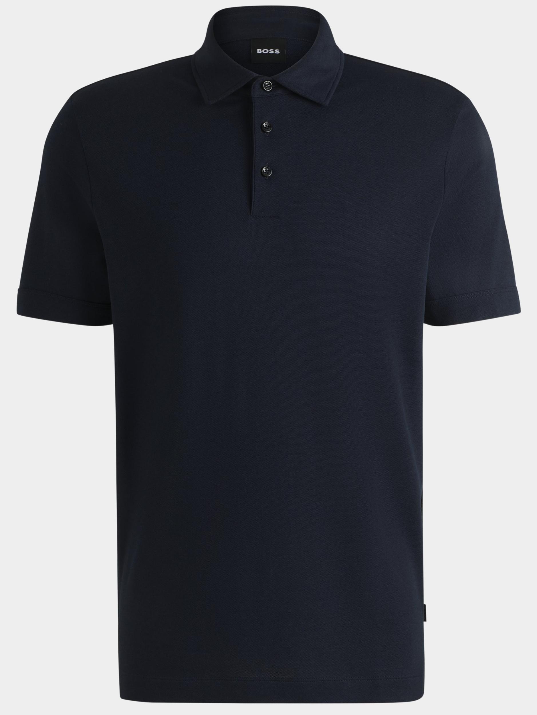 BOSS Black Polo korte mouw Blauw H-Press 57 10262957 01 50521106/404