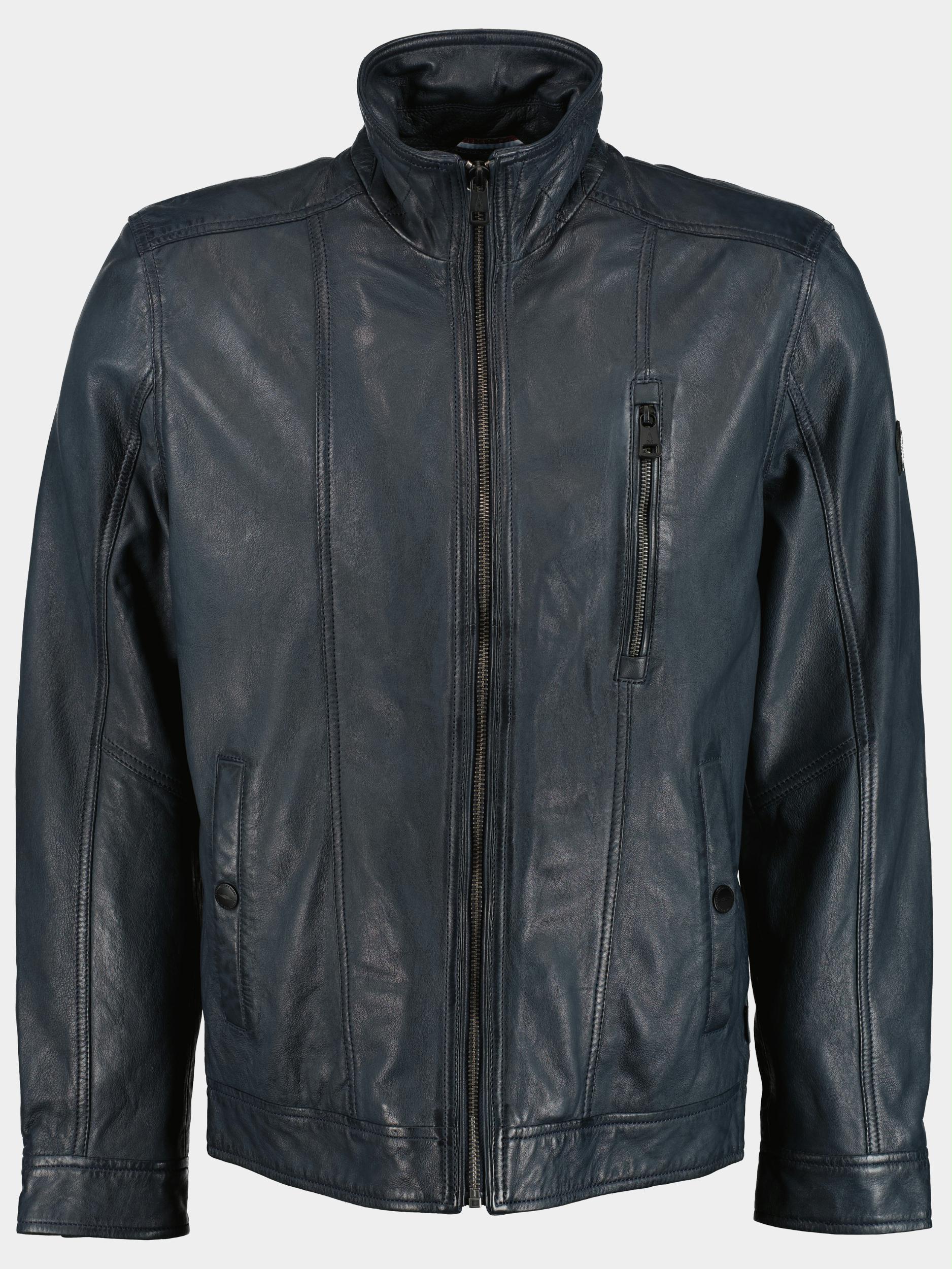 Donders 1860 Lederen jack Blauw Leather Jacket 52349/799