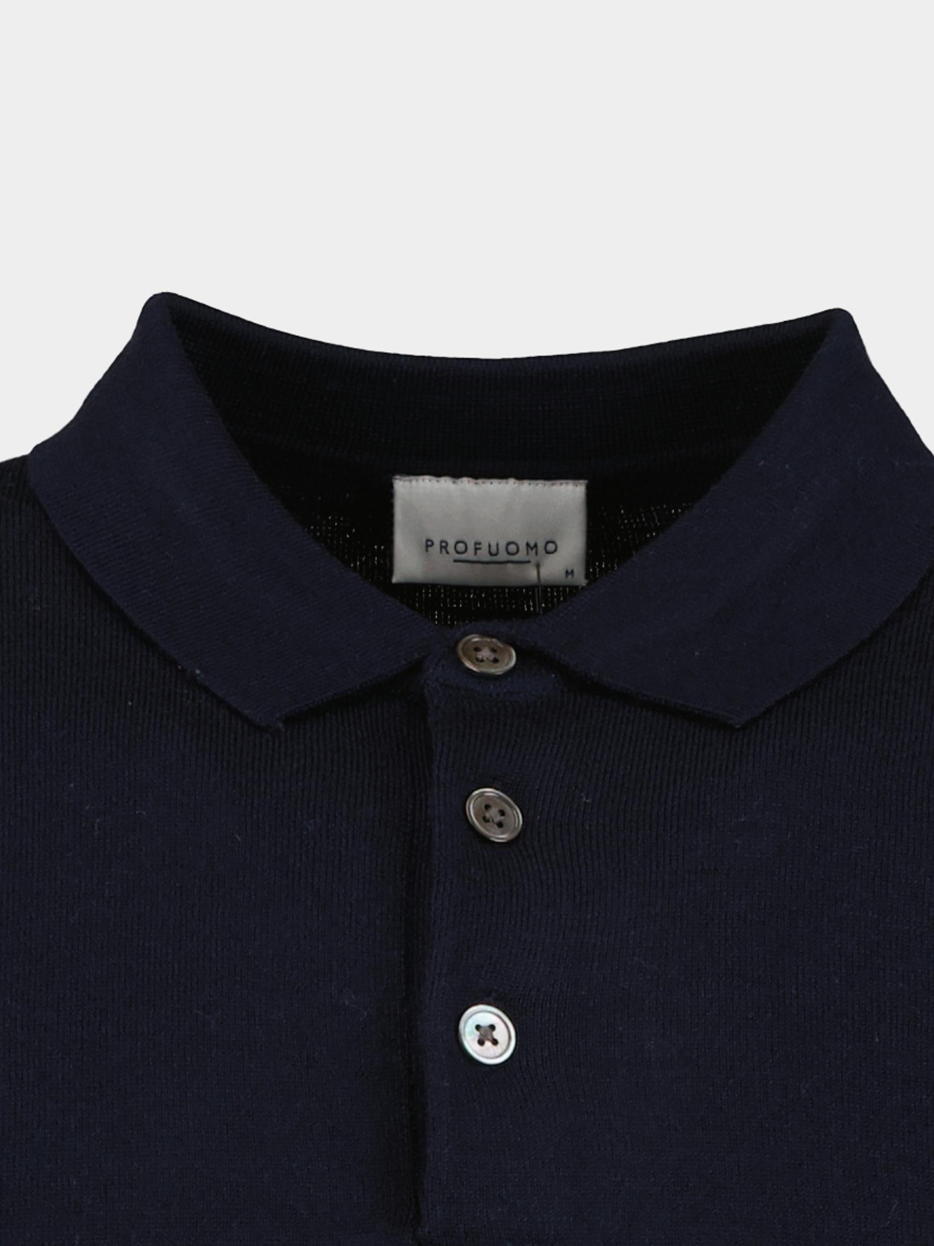 Profuomo polo best sale lange mouw