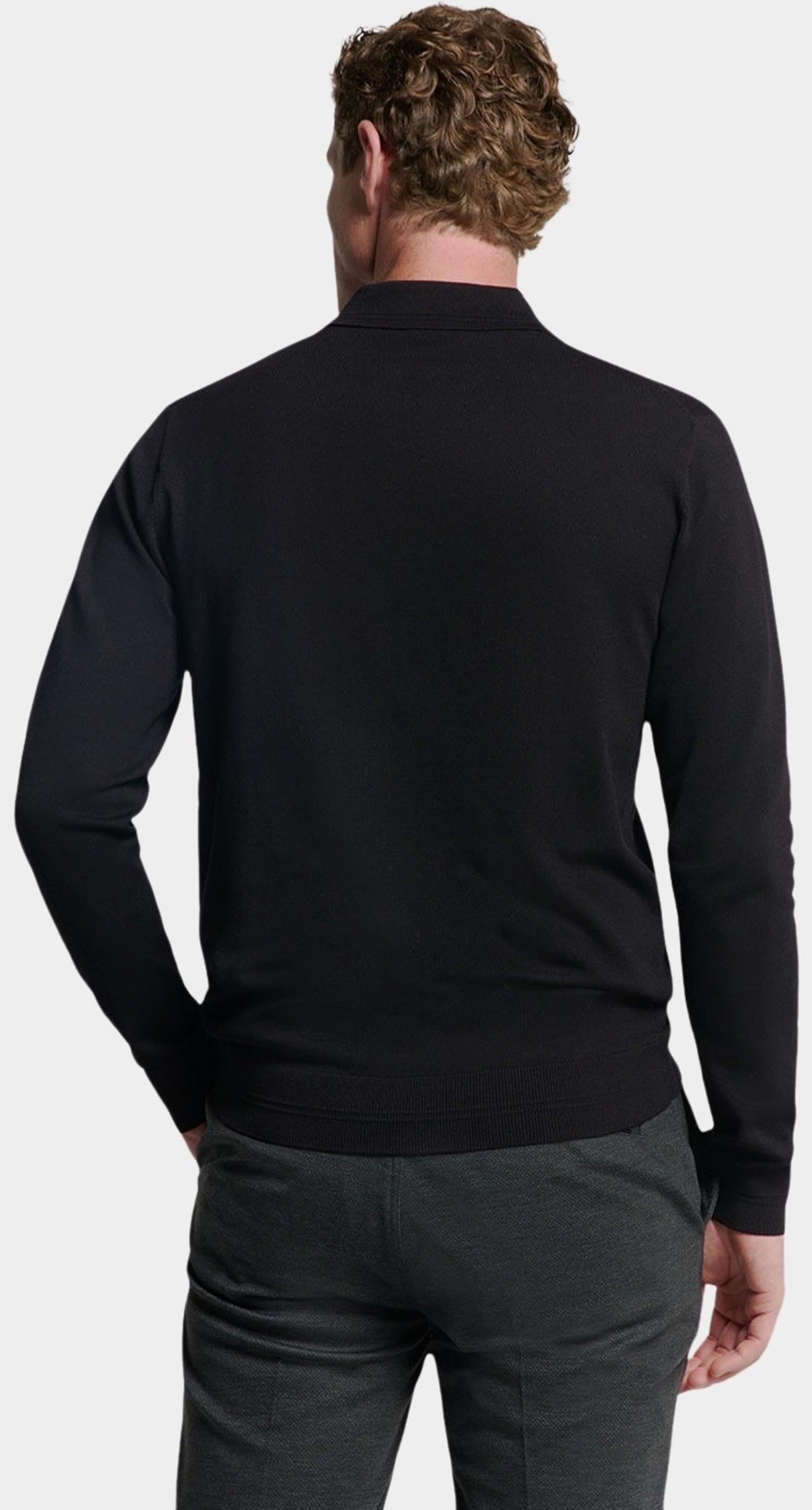 No Excess Pullover Zwart Pullover Polo Half Zip 25210846/020