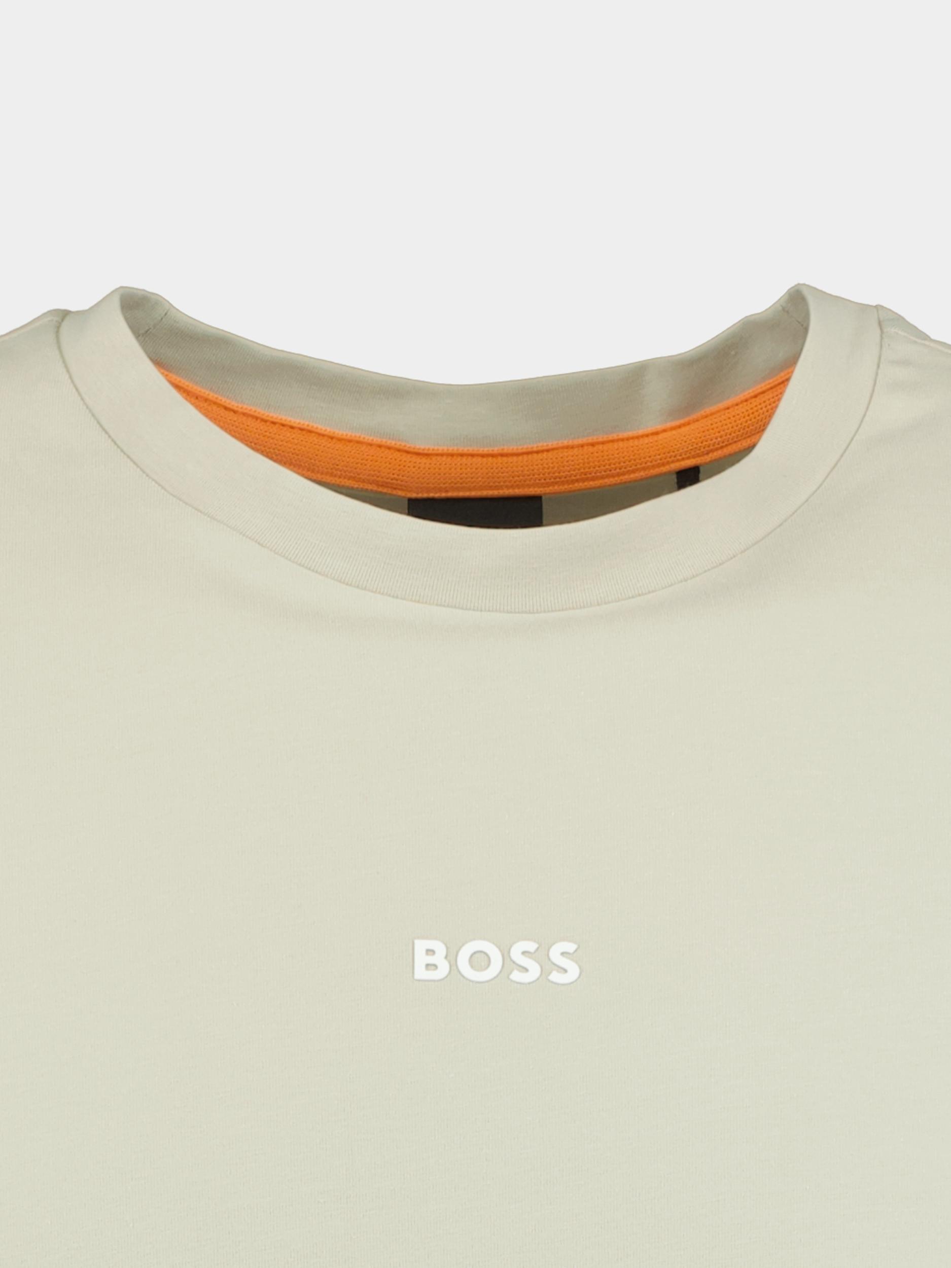 BOSS Orange T-shirt lange mouw Beige TChark 10242929 01 50473286/271