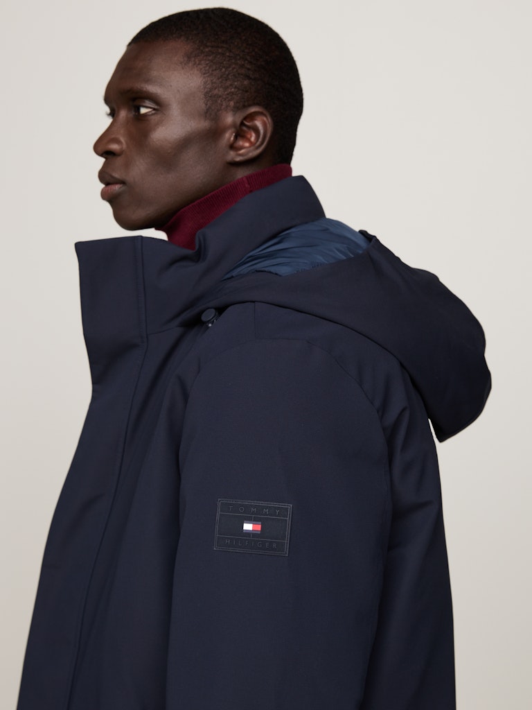 Tommy Hilfiger Winterjack Blauw Tech Padded Parka MW0MW37369/DW5