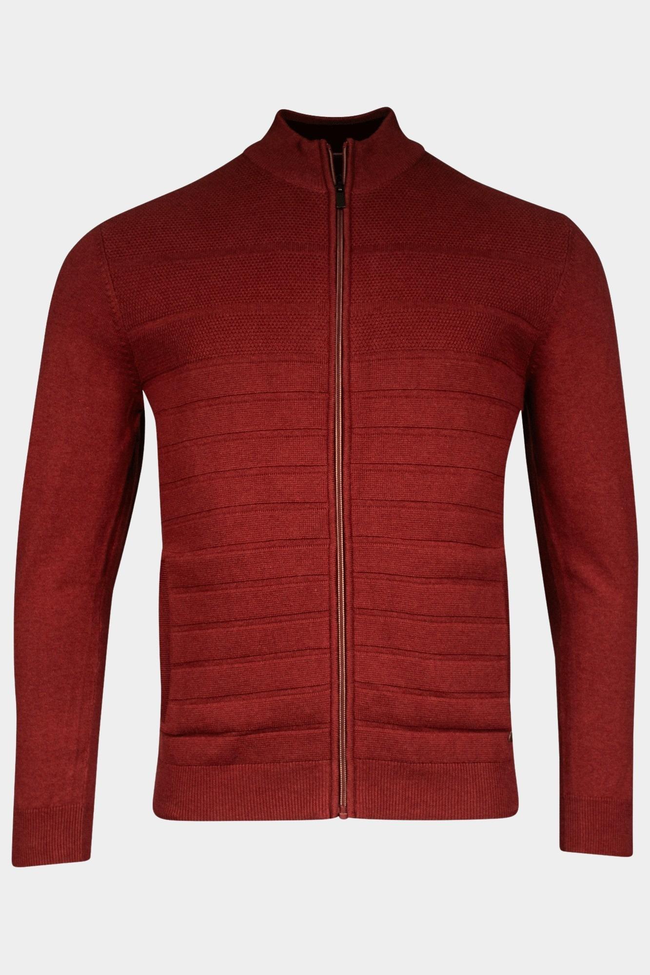 Baileys Vest Rood Cardigan Zip 422049/365