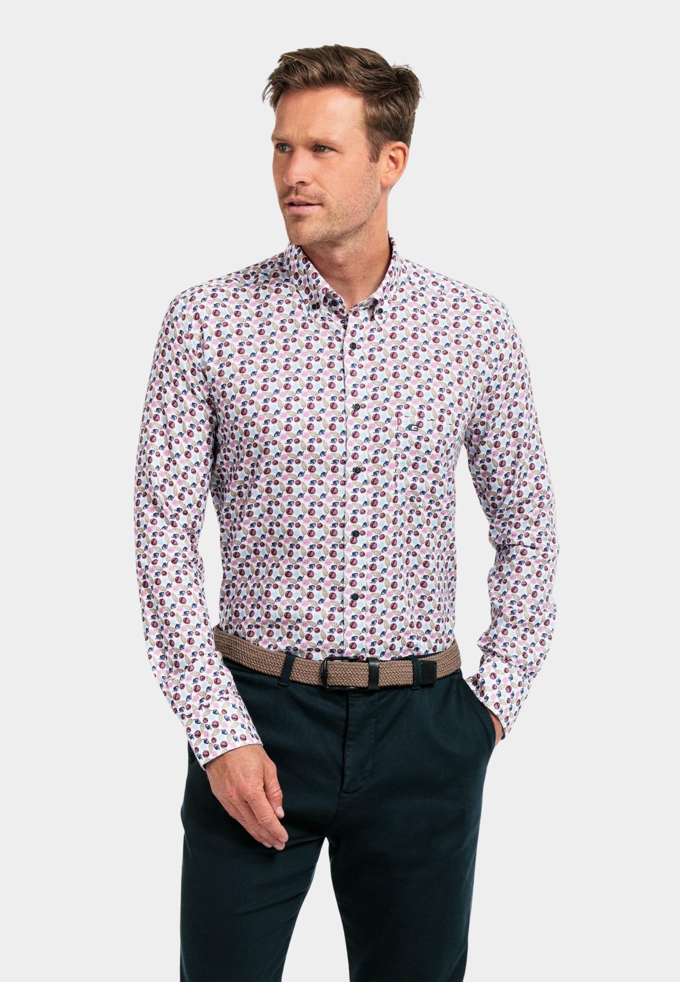 Giordano Casual hemd lange mouw Roze Ivy, LS Button Down Autumn Pr 427014/50