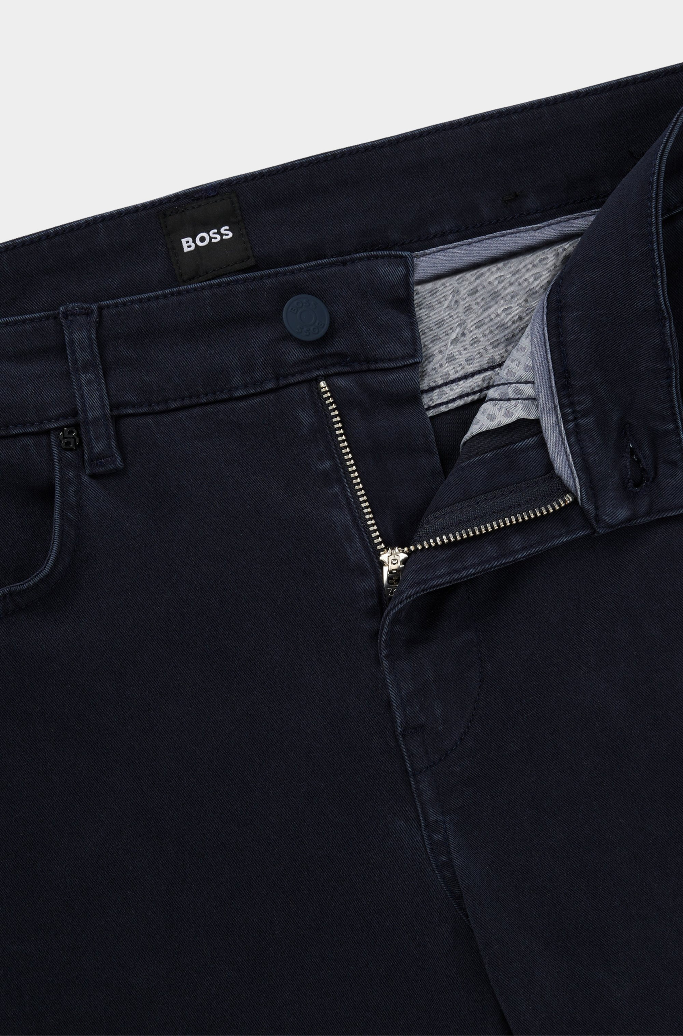 BOSS Black 5-Pocket Jeans Blauw C-Delaware3-1-20 10238973 01 50521077/404