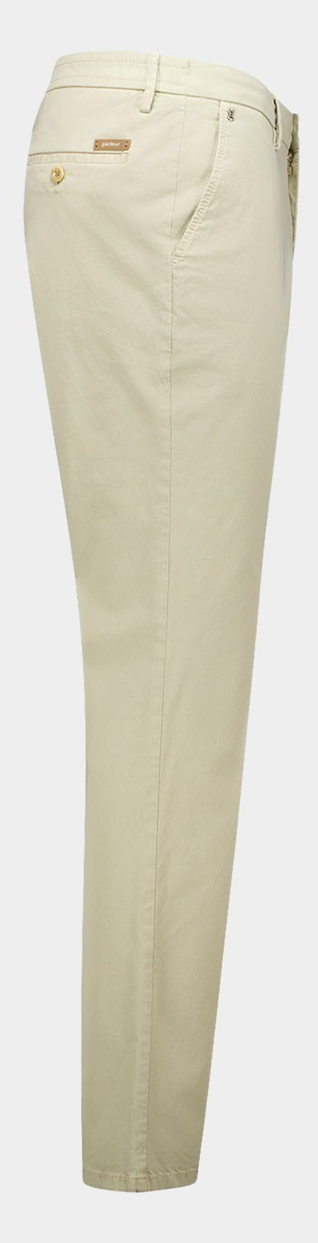 Gardeur Katoenen Broek Beige Hose Flatfront Tapered Fit TONIC 60571/1017