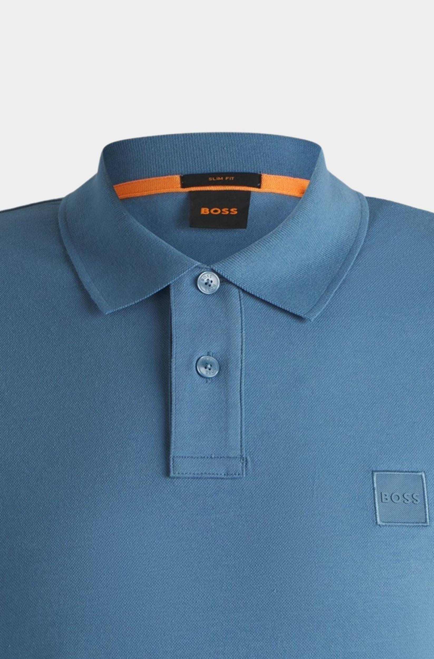 BOSS Orange Polo korte mouw Blauw Passenger 10256683 01 50507803/462