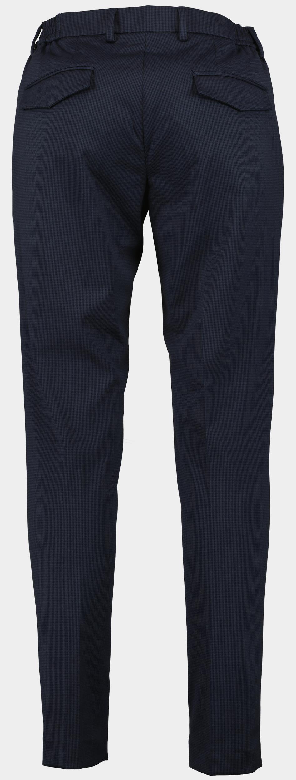 Born With Appetite Katoenen Broek Blauw Pedro Pied De Poule Pants 24304PE13/290 navy