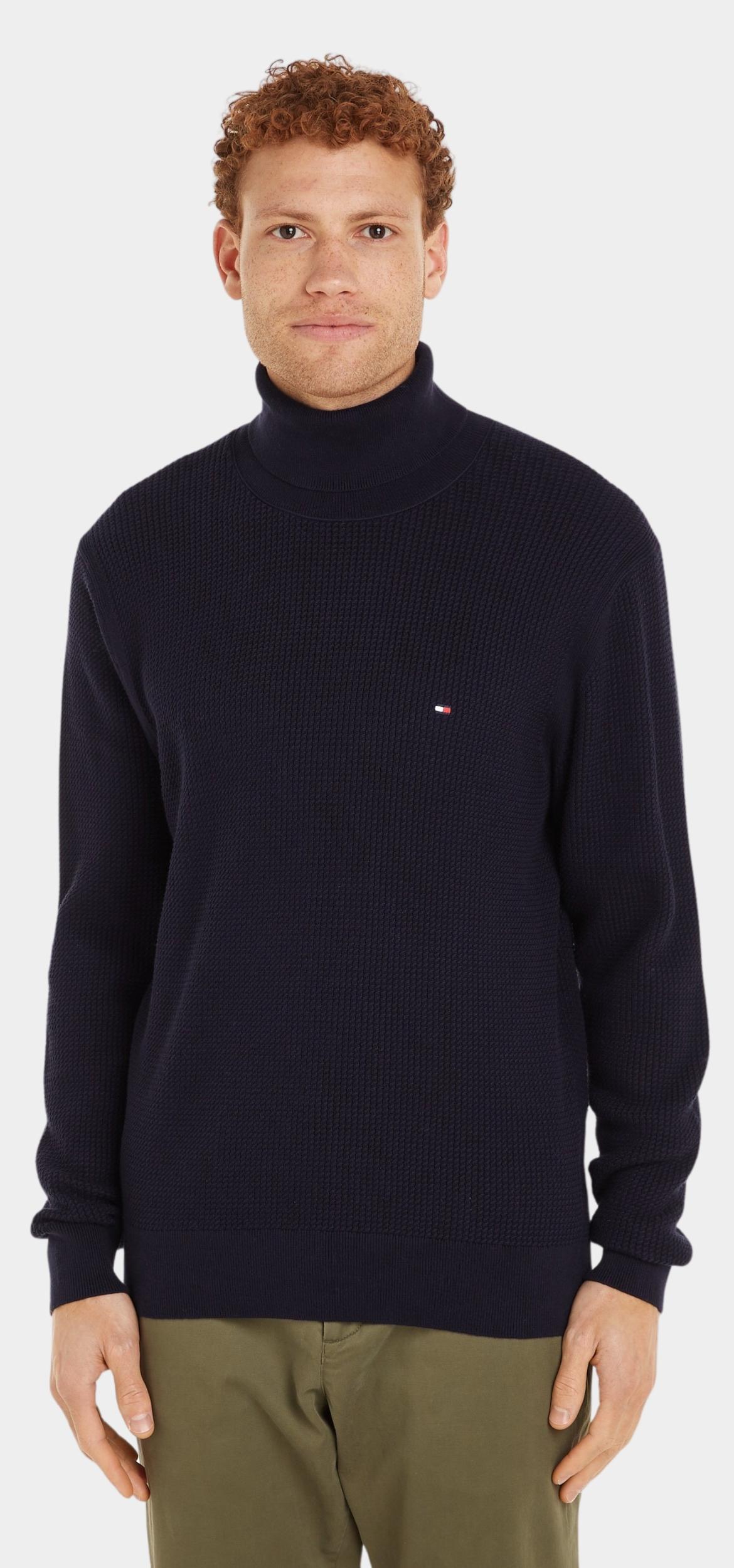 Tommy Hilfiger Coltrui Blauw Structure Roll Neck MW0MW36526/DW5