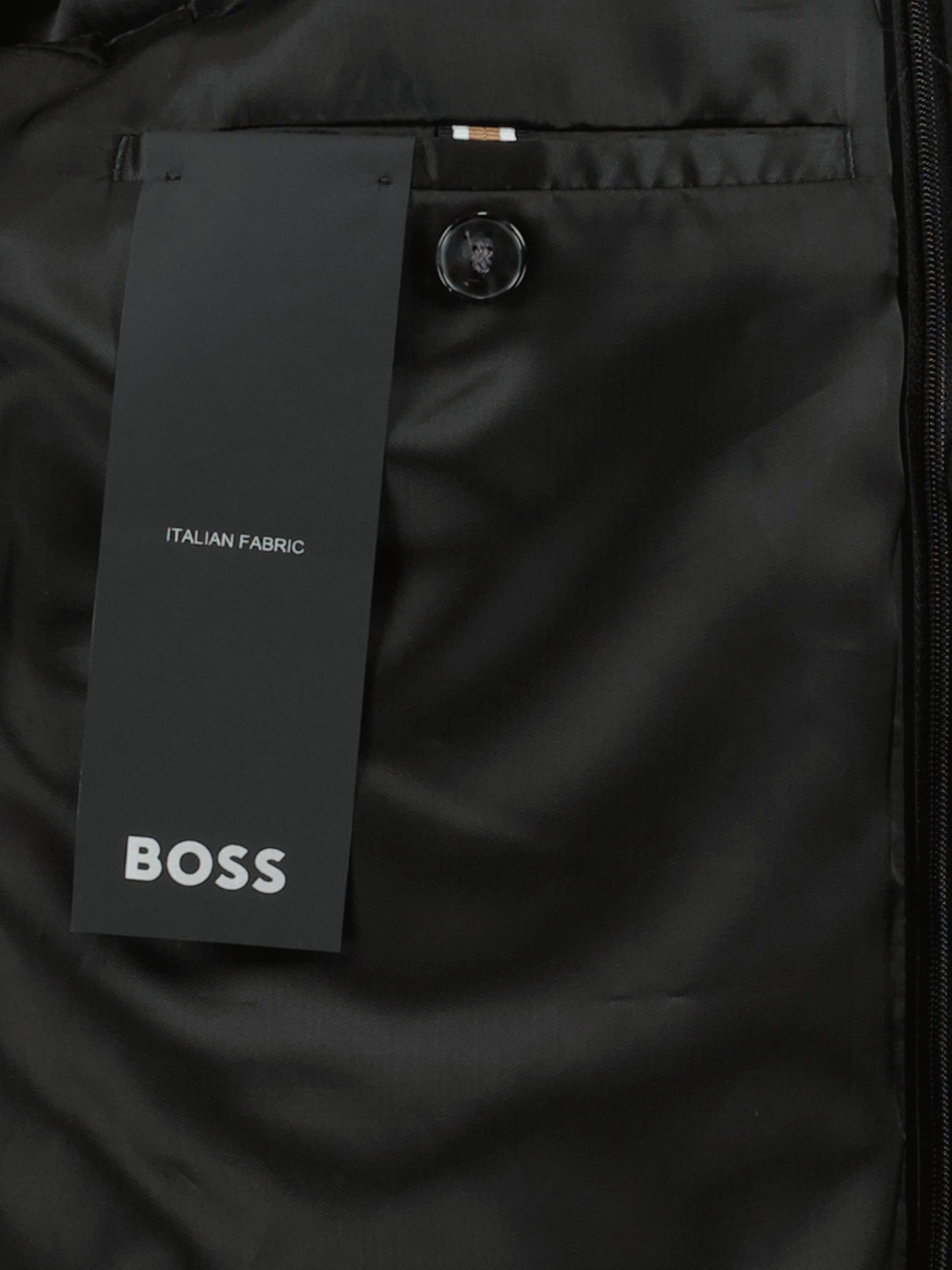 BOSS Black Wollen Jas Zwart H-Hyde-Bib-234 10264051 01 50528177/001