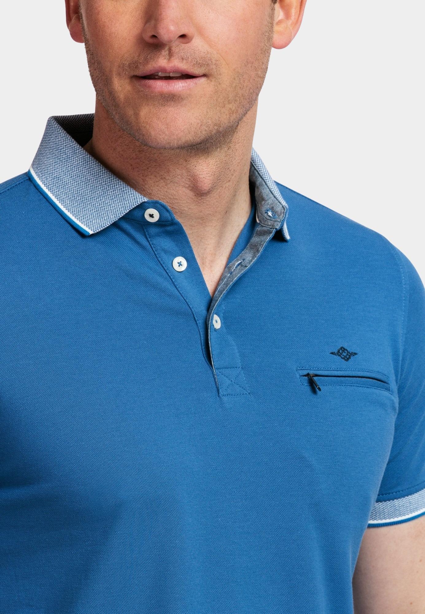 Baileys Polo korte mouw Blauw Poloshirt Pique 415288/65