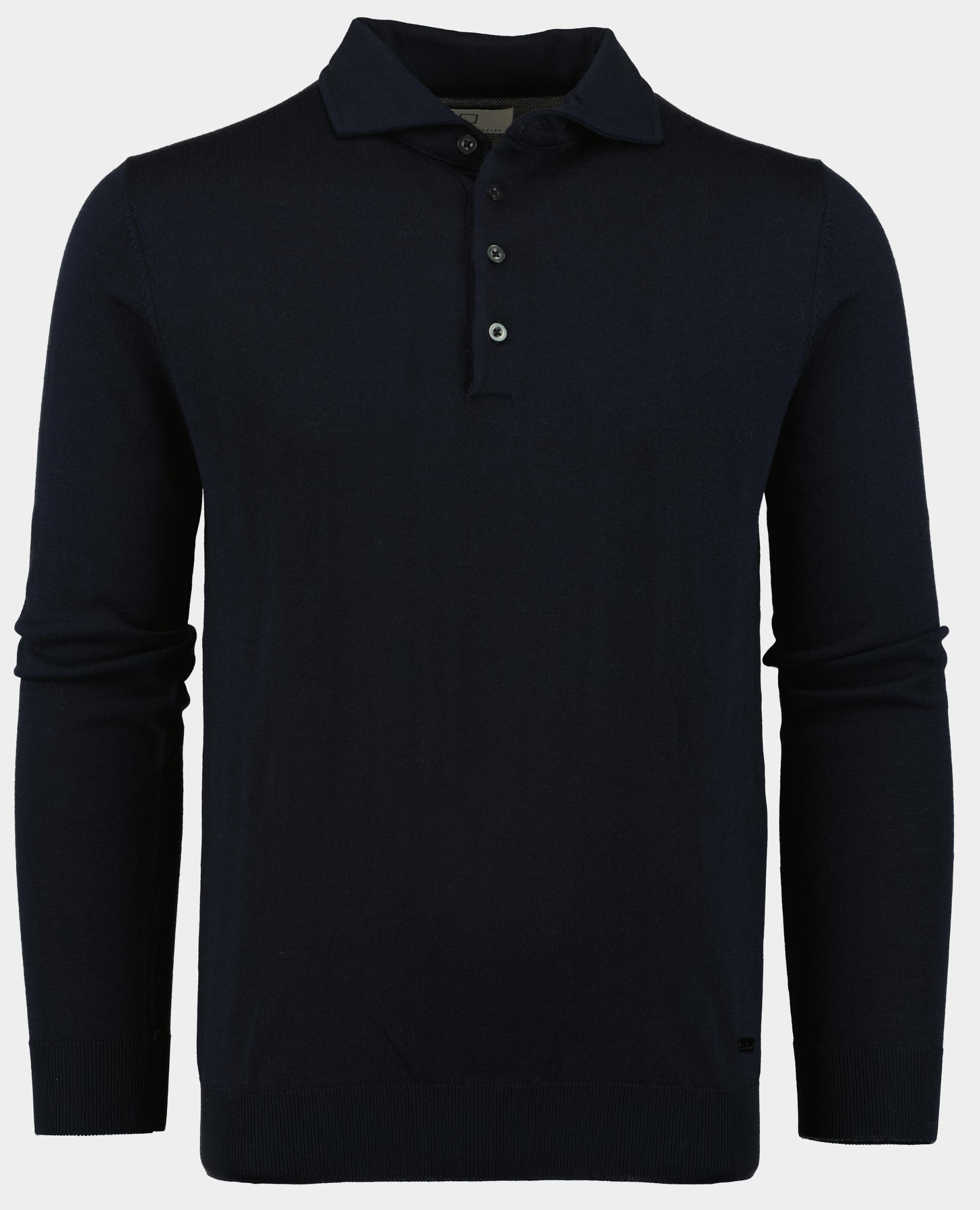 Born With Appetite Pullover Blauw Anton Polo Pullover 24305AN14/290 navy