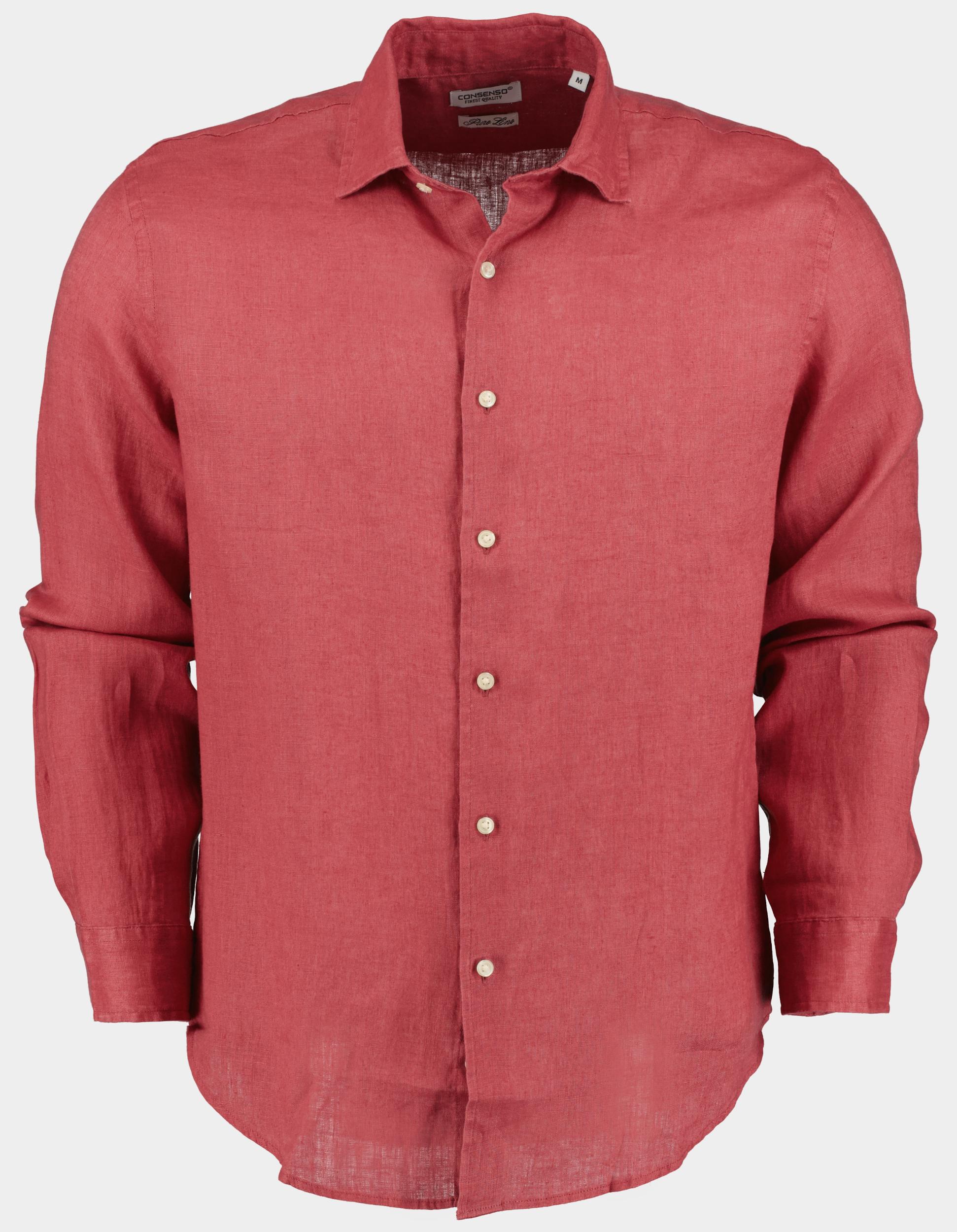 Consenso Casual hemd lange mouw Roze Camicia 9432900/531