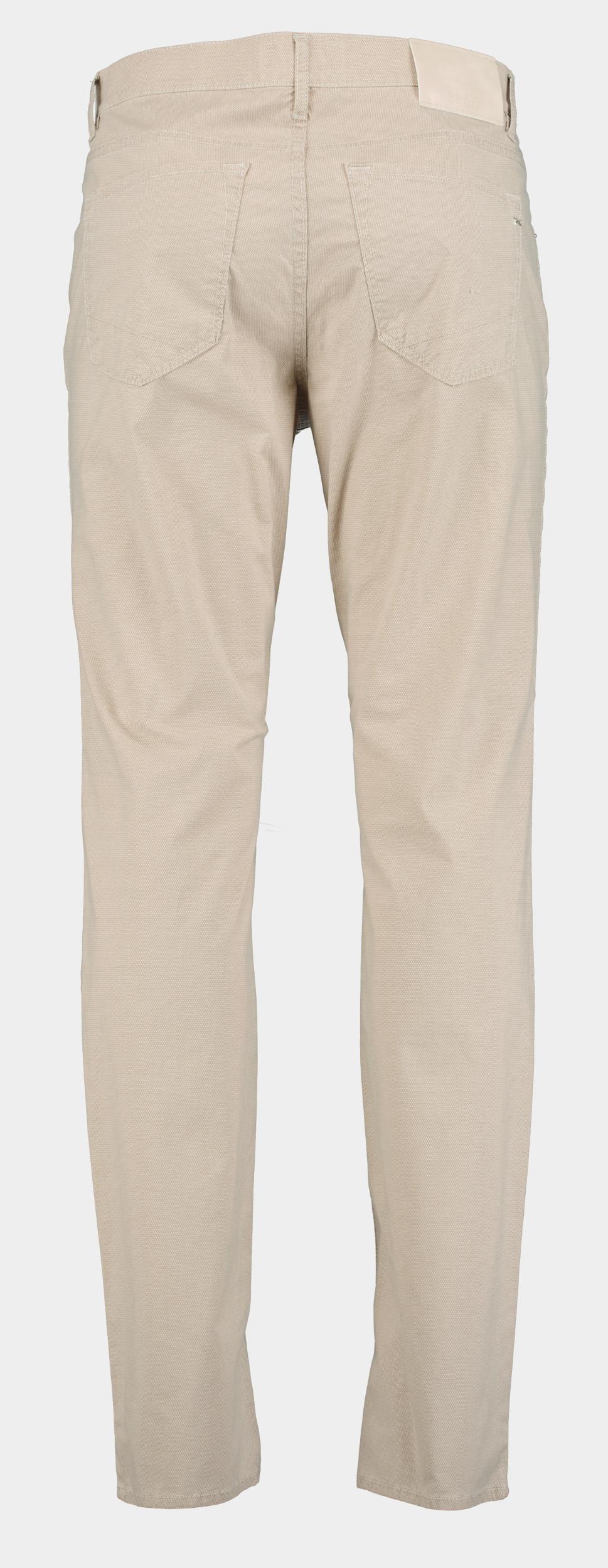 Brax Katoenen 5-Pocket Beige Chuck modern fit met dessin 82-3048 07863020/56