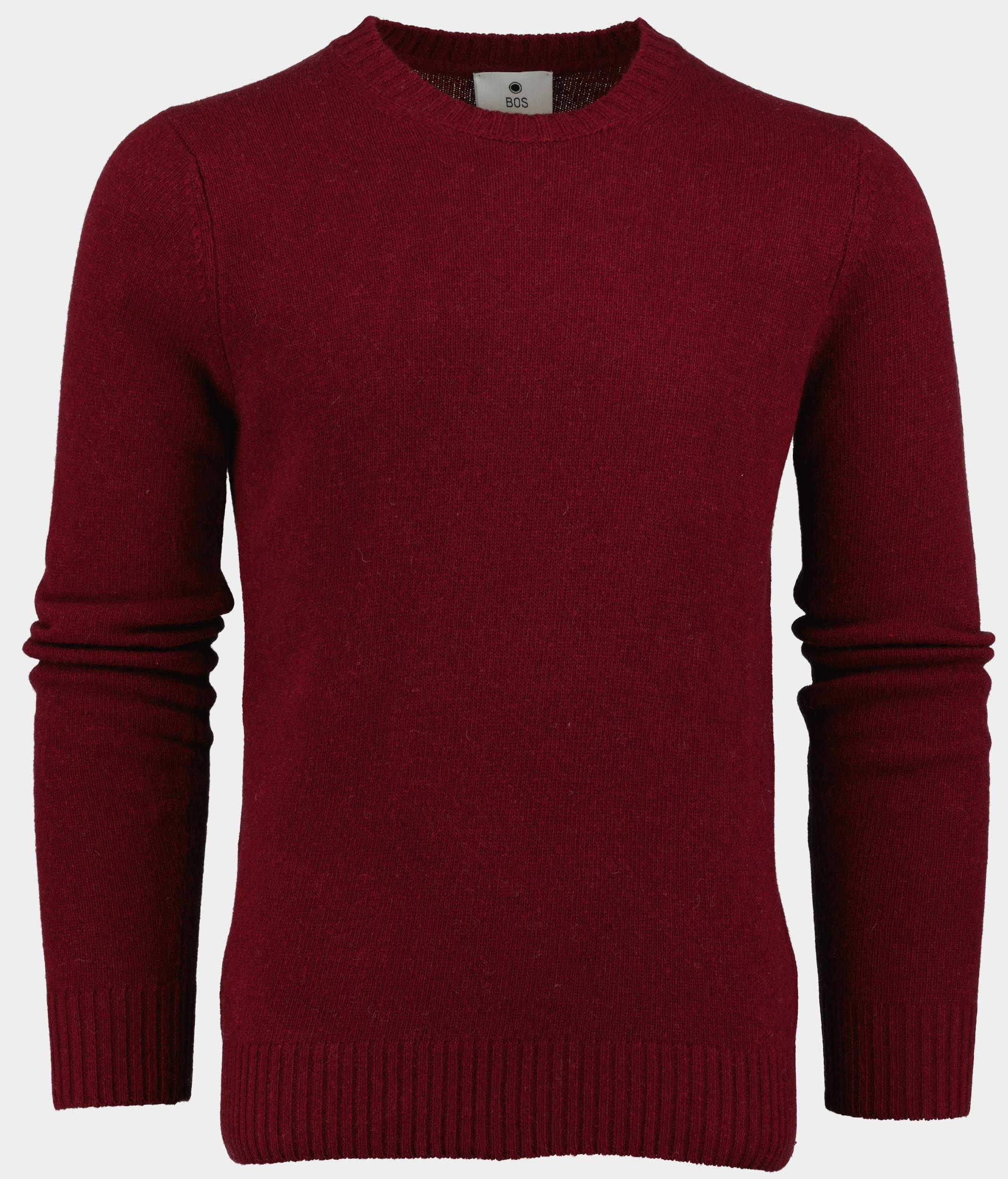 Bos Pullover Rood Lambswool O-neck 1150224/735