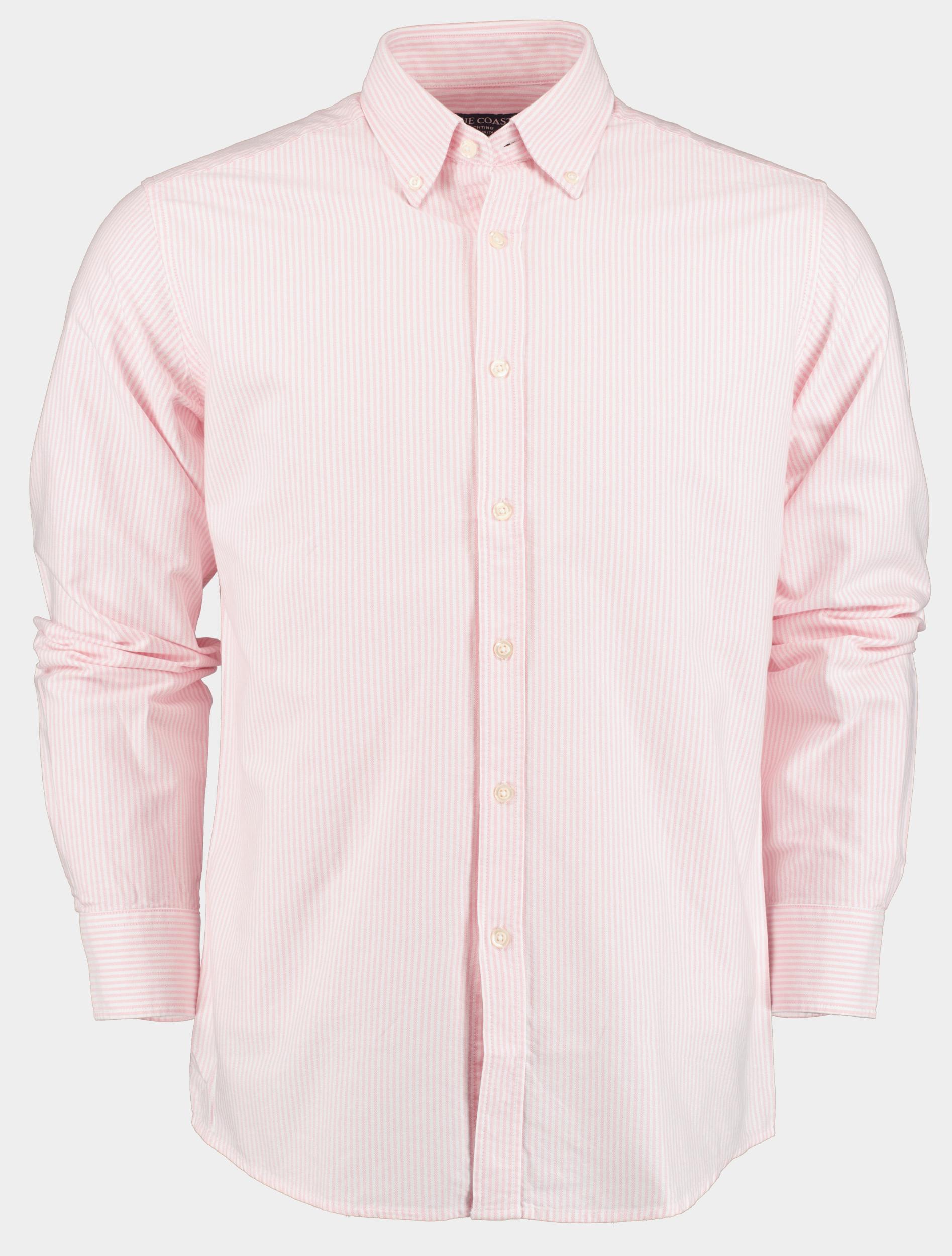 Blue Coast Casual hemd lange mouw Roze Camisa Oxford raya 112/000020