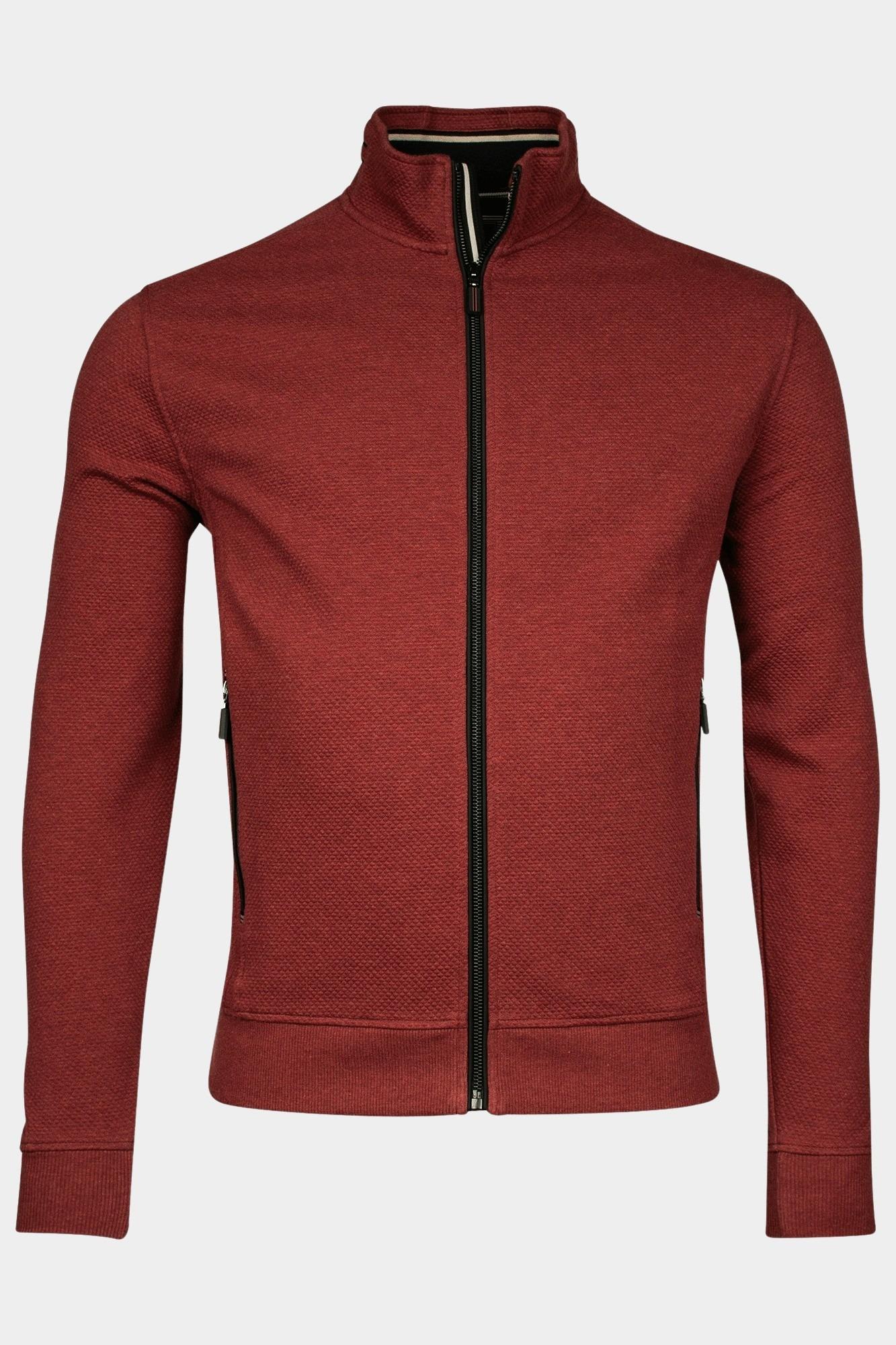 Baileys Vest Rood Sweat Cardigan Zip 422205/365