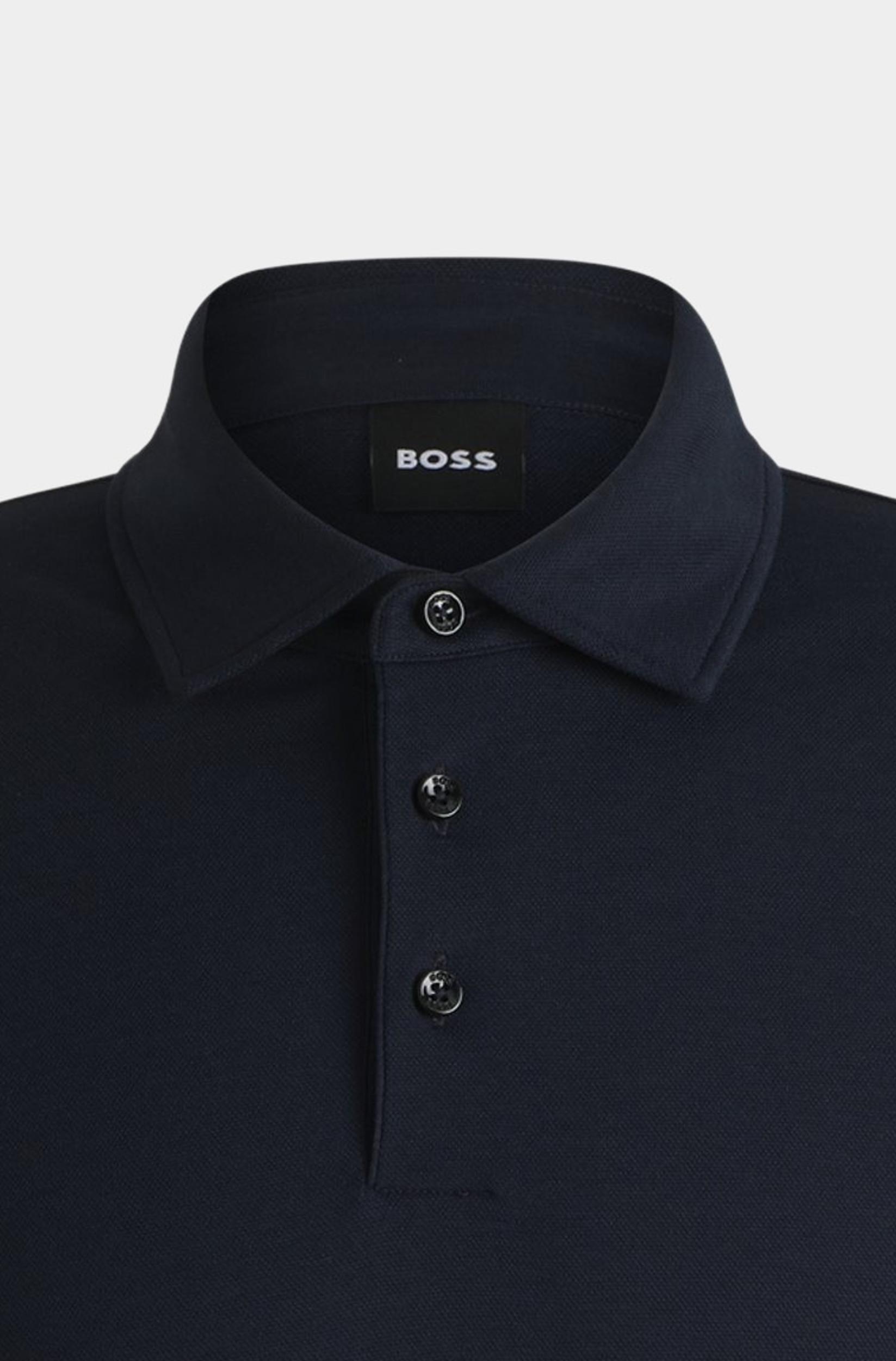 BOSS Black Polo korte mouw Blauw H-Press 57 10262957 01 50521106/404