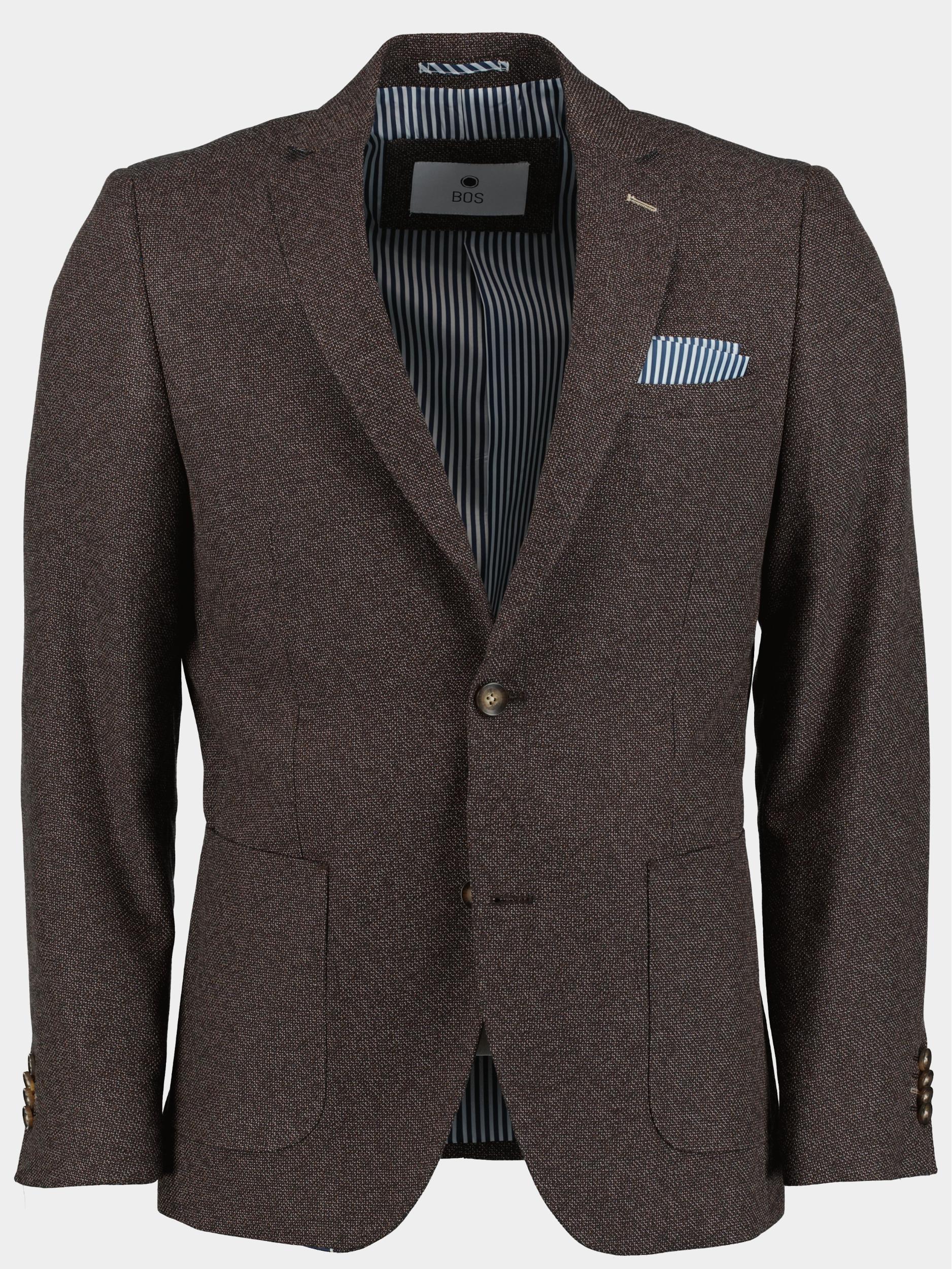 Bos Colbert Bruin D7,5 Leek Jacket 233037LE45BO/840 coffee bean