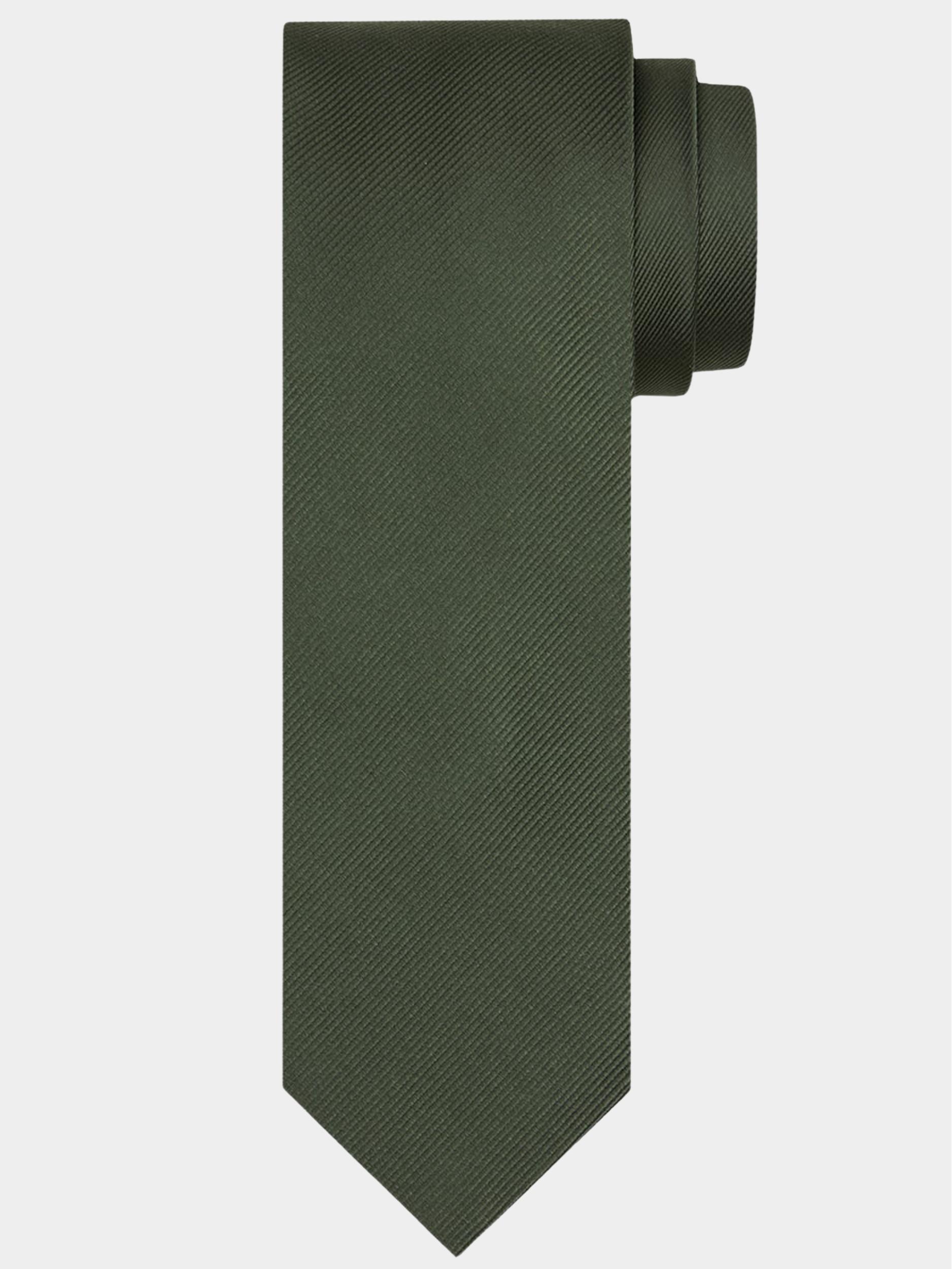 Profuomo Stropdas Groen tie silk woven army PP5AA0020U/