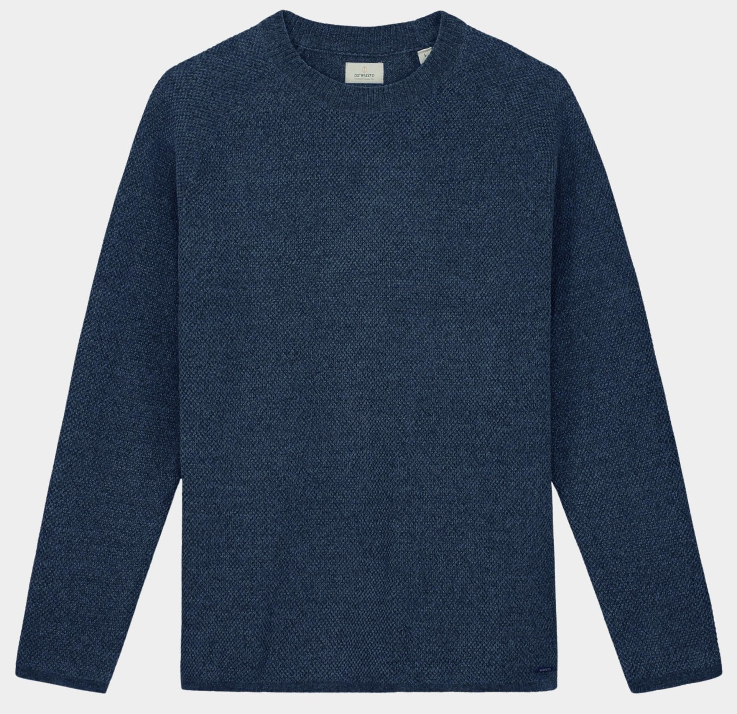 Dstrezzed Pullover Blauw Chenille knit crewneck 405722/694