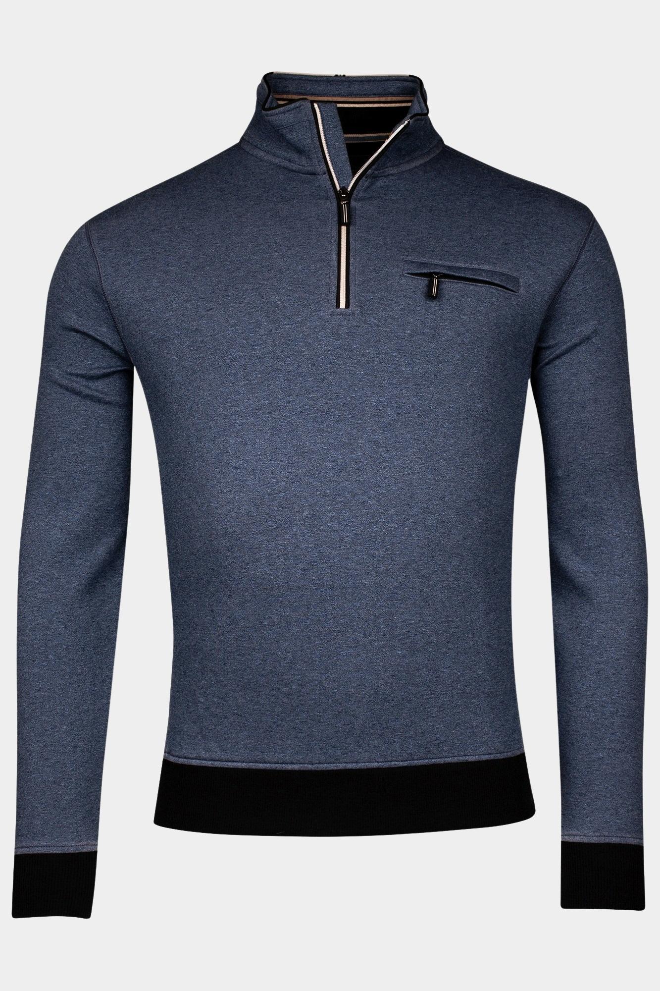 Baileys Half Zip Blauw Sweatshirt 1/2 Zip 423122/64