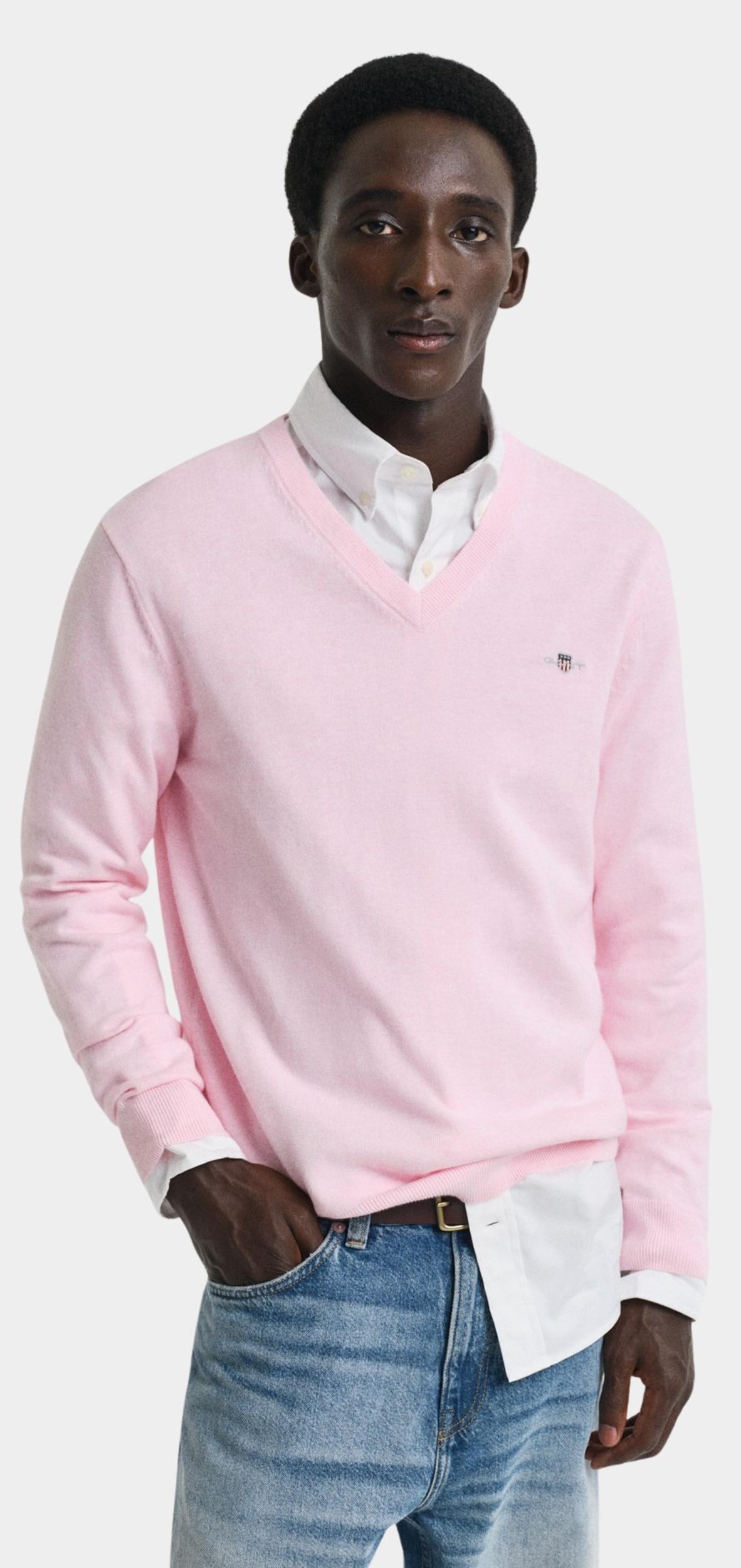 Gant Pullover Roze CLASSIC COTTON V-NECK 8030562/698