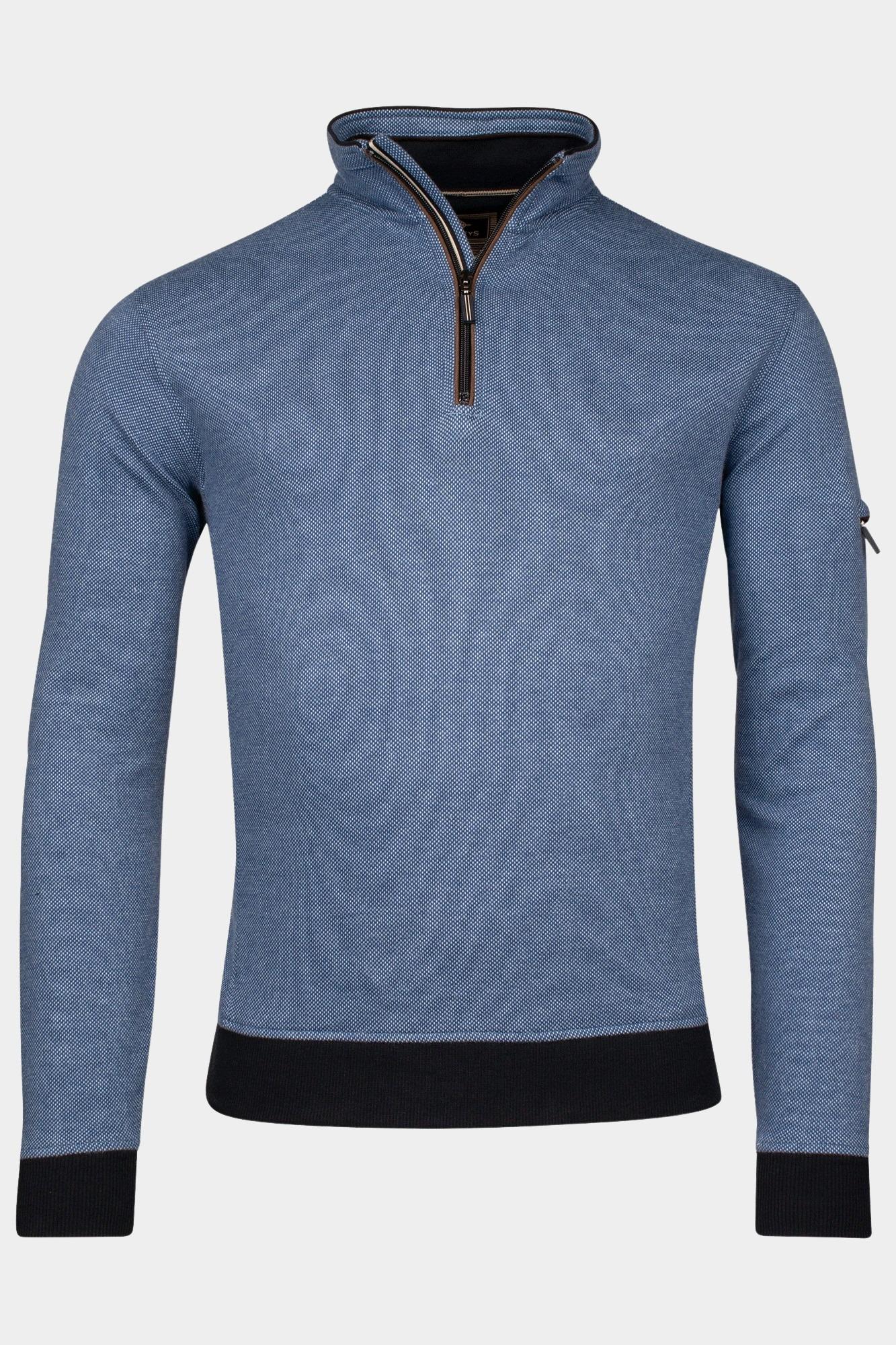 Baileys Half Zip Blauw Sweatshirt 1/2 Zip 423112/67