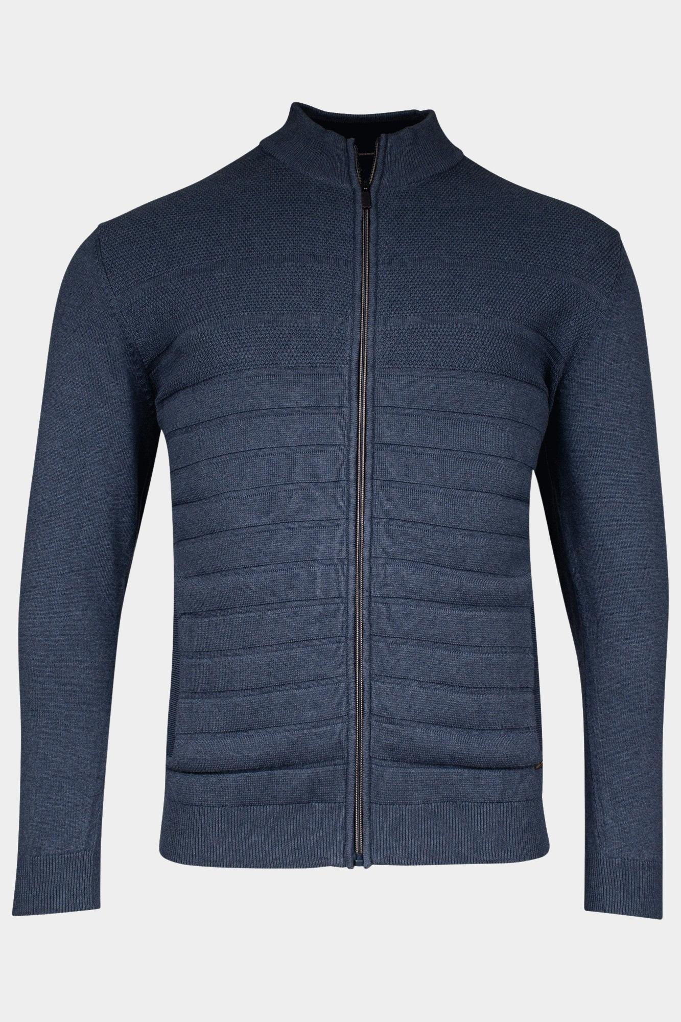 Baileys Vest Blauw Cardigan Zip 422049/675