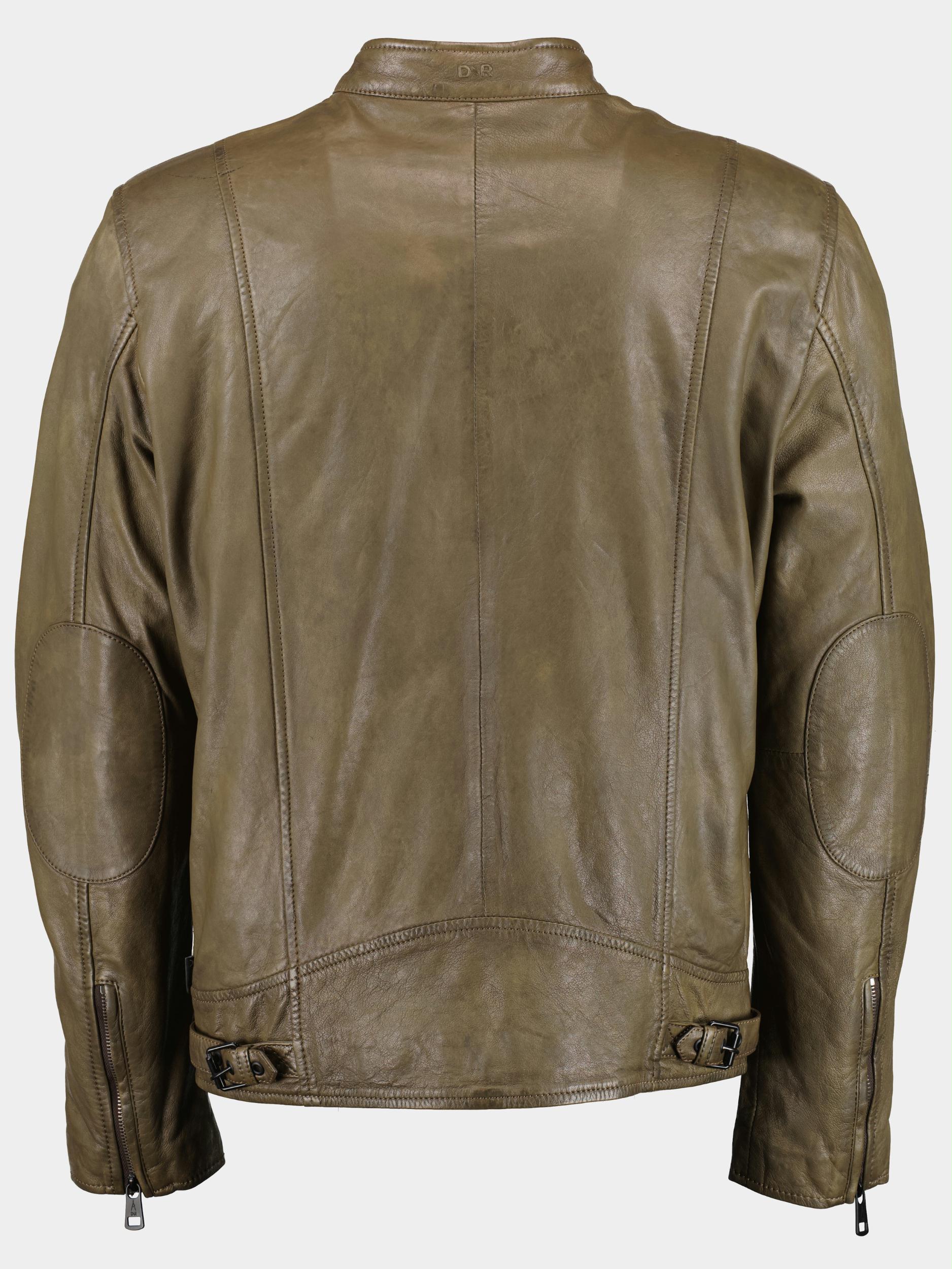 Donders 1860 Lederen jack Groen Leather Jacket 52360/683