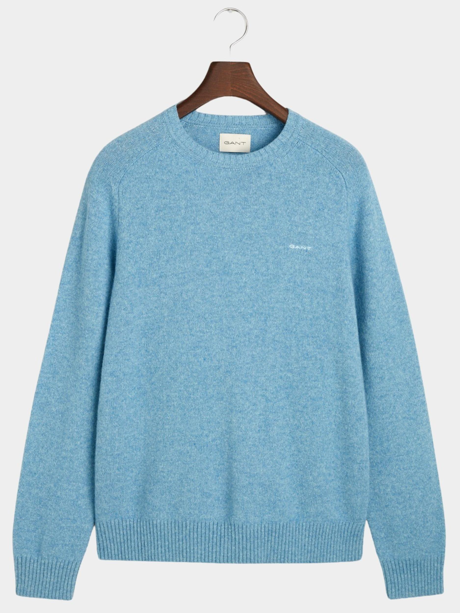 Gant Pullover Blauw Wool Blend C-Neck 8050226/427