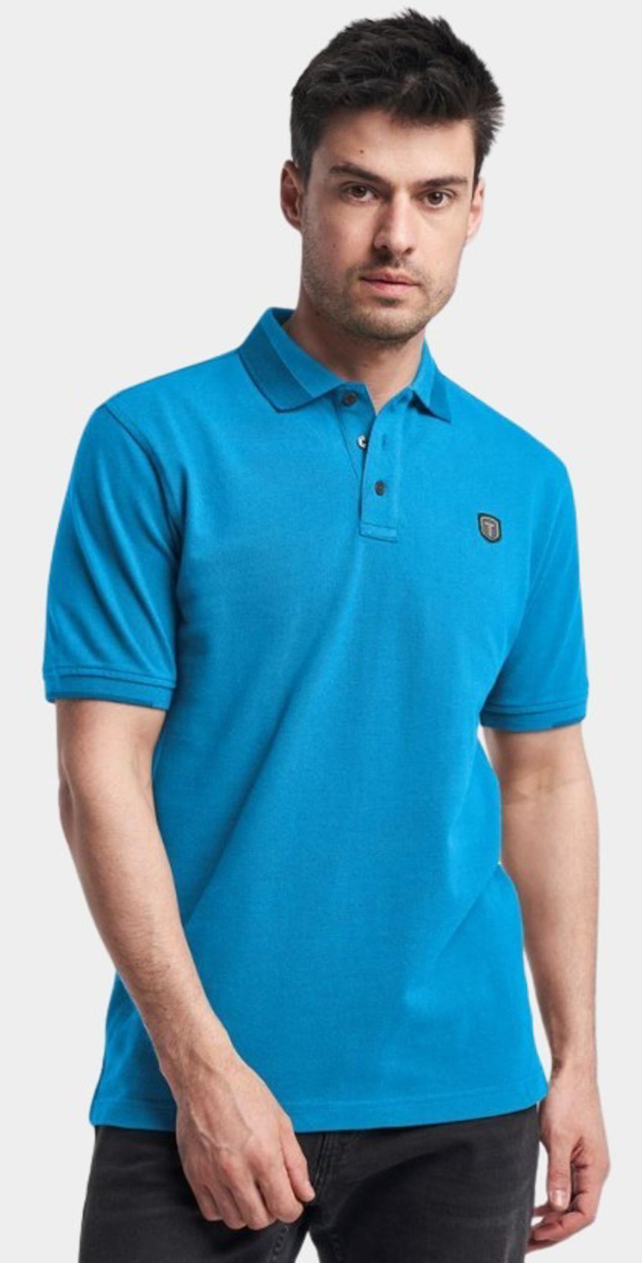 Tenson Polo korte mouw Blauw Essential Polo 2.0 5017663/519