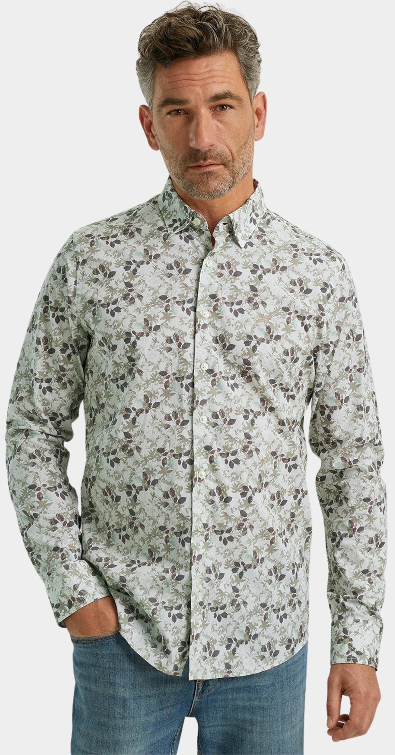 Vanguard Casual hemd lange mouw Beige Long Sleeve Shirt Print on fi VSI2411263/7149