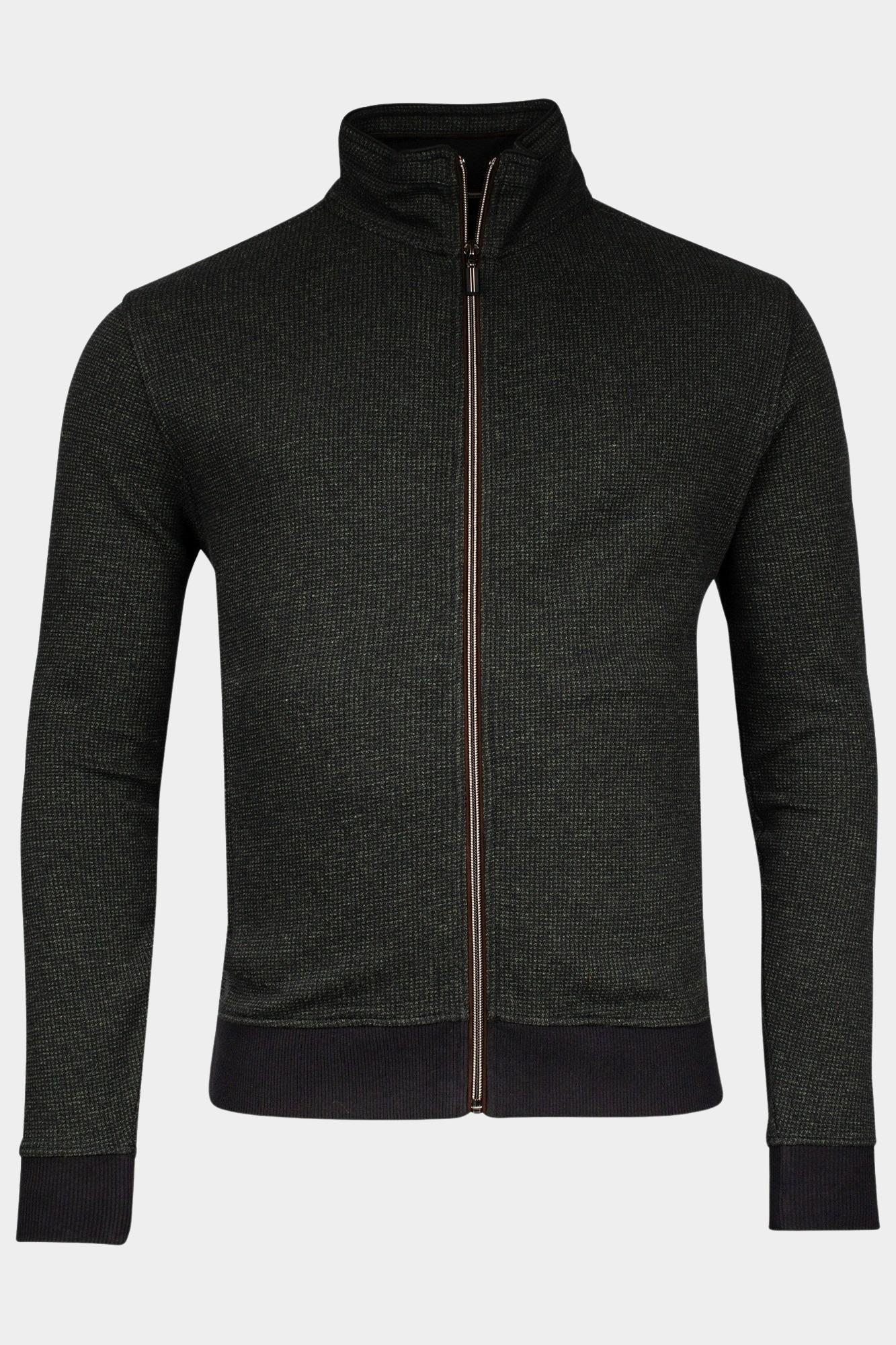 Baileys Vest Groen Sweat Cardigan Zip 422208/78